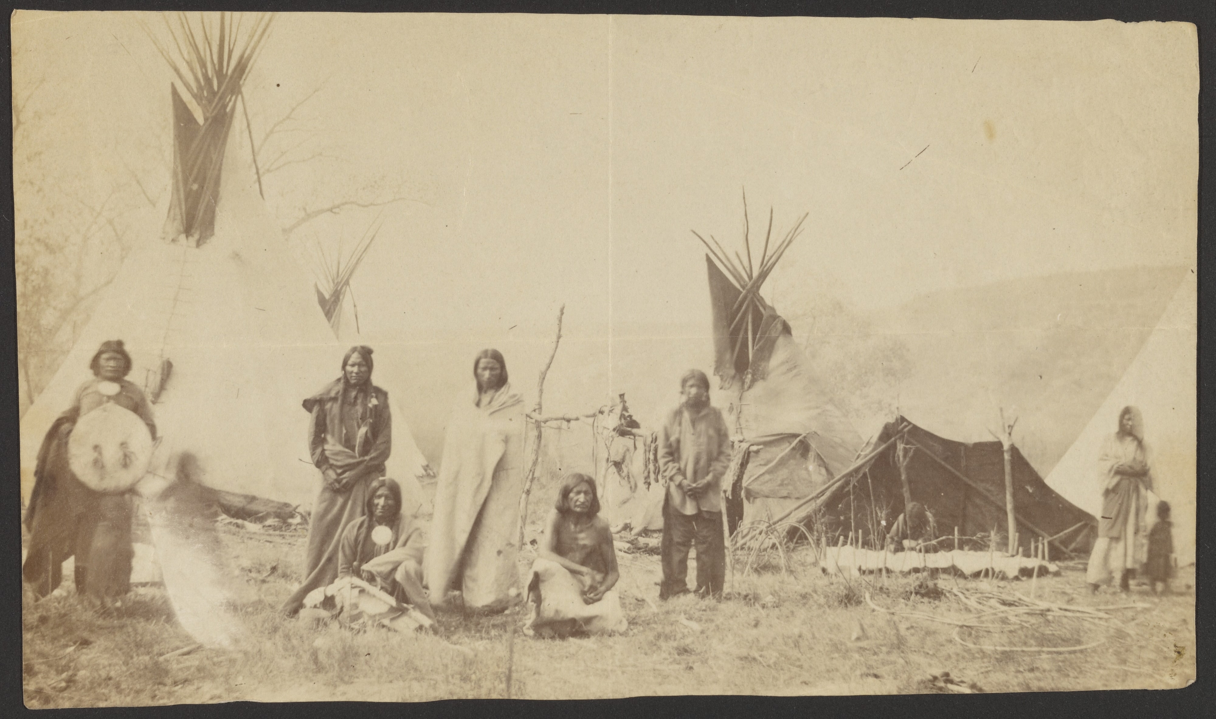 [Scene in the Arapahoe Camp near Camp Supply]