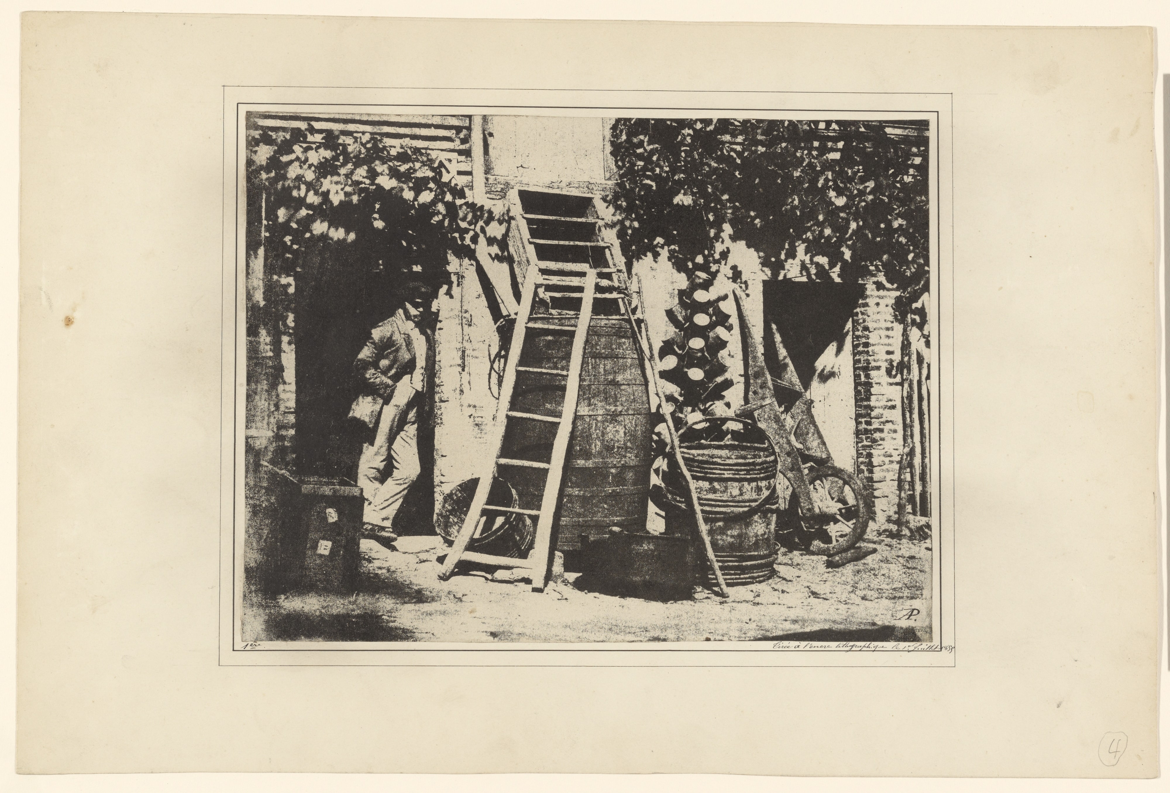 [Man with Garden Implements]