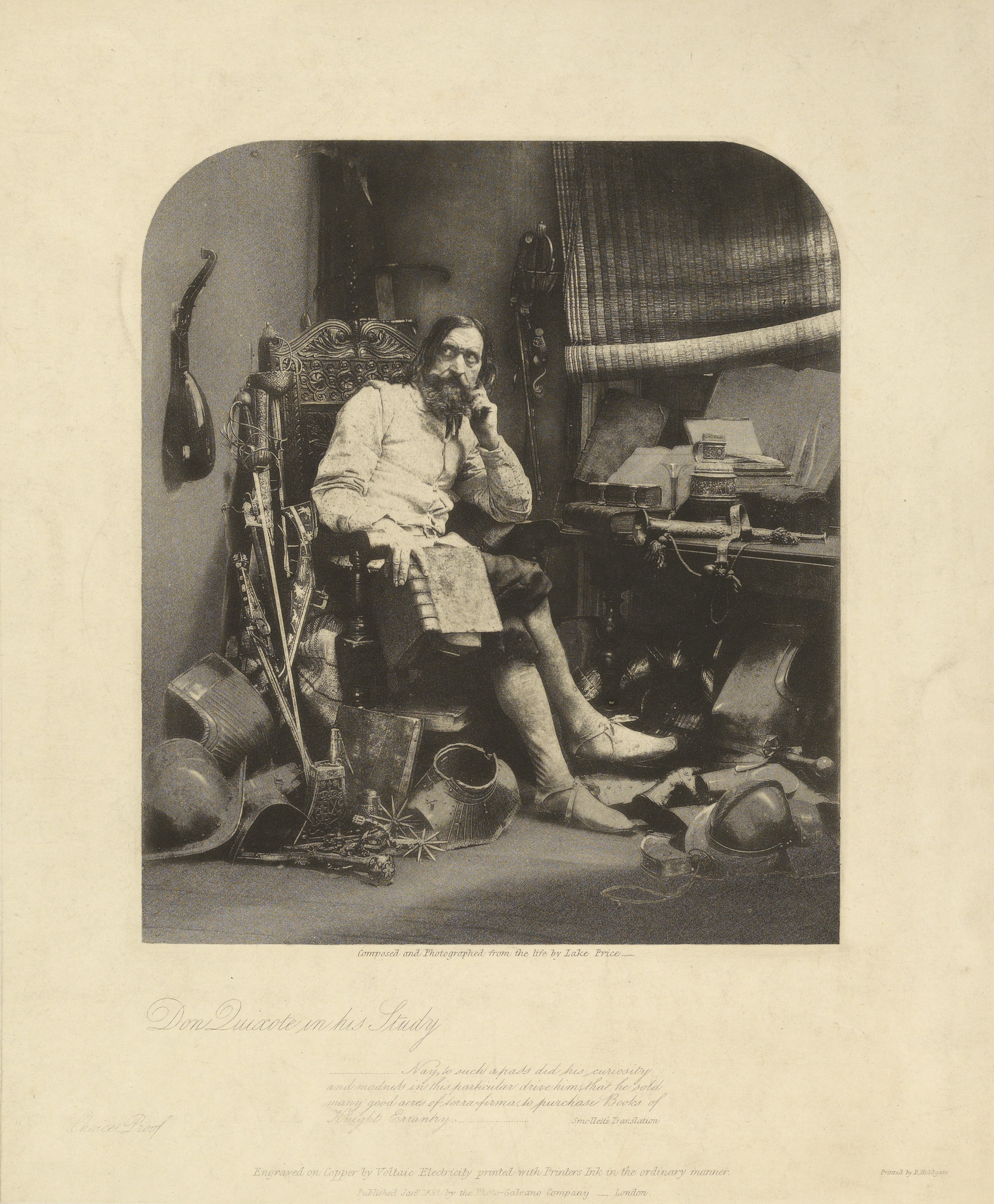 Don Quixote in his Study
