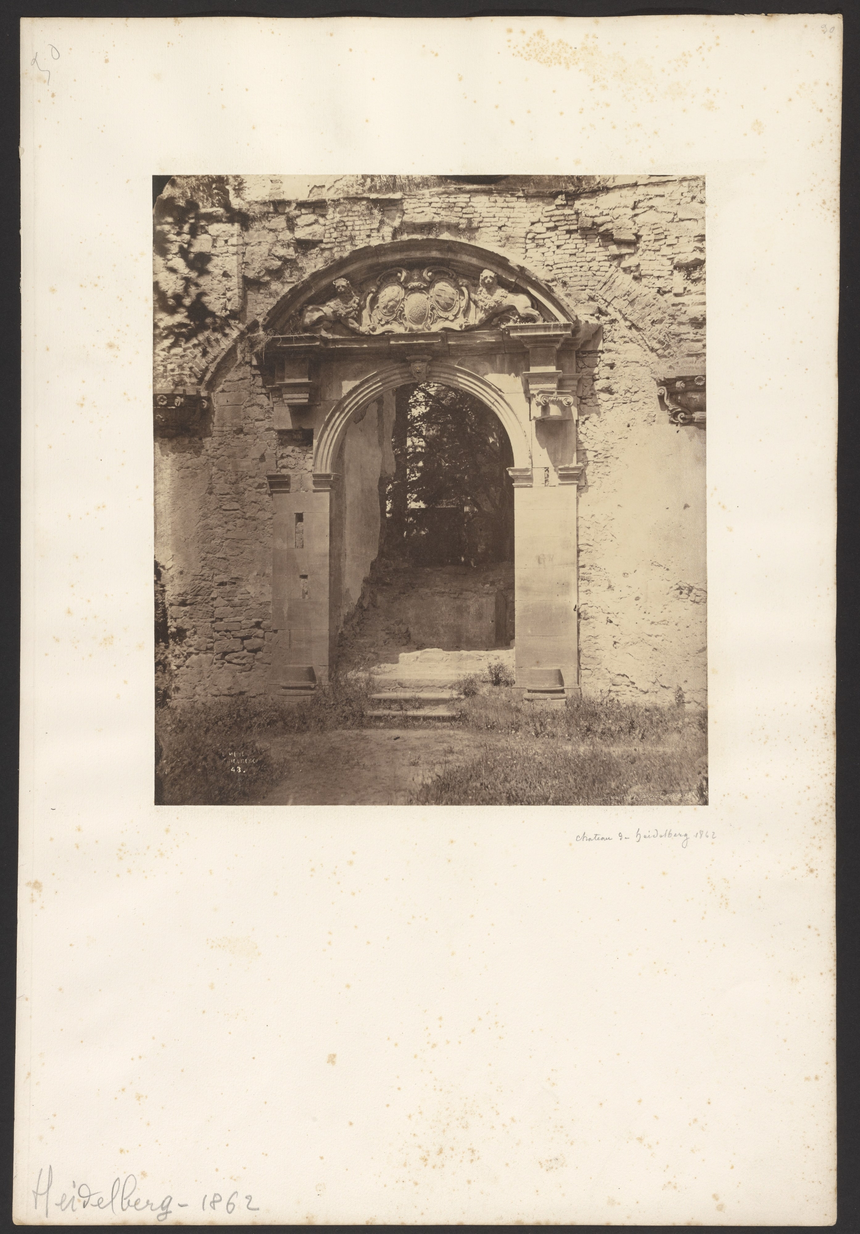 [Arched doorway, Heidelberg Castle]
