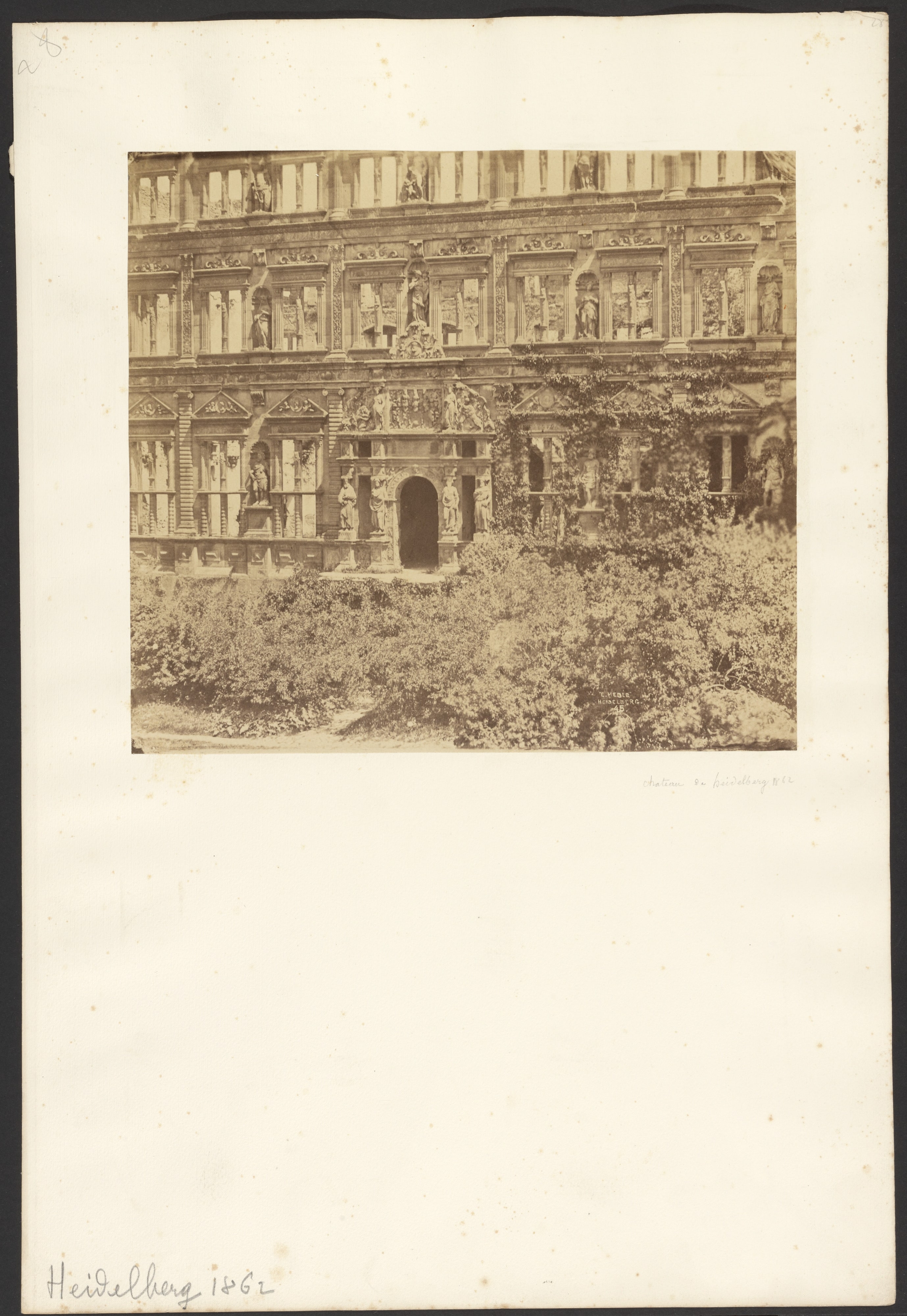 [Detail of facade, Heidelberg Castle]