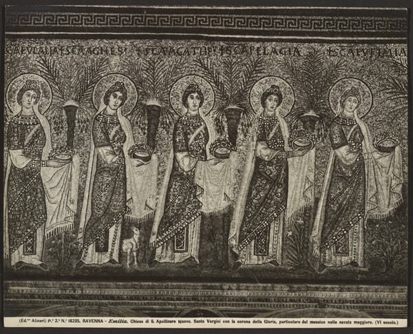 Mosaic of the Holy Virgins, Church of St. Apollinare Nuovo, Ravenna