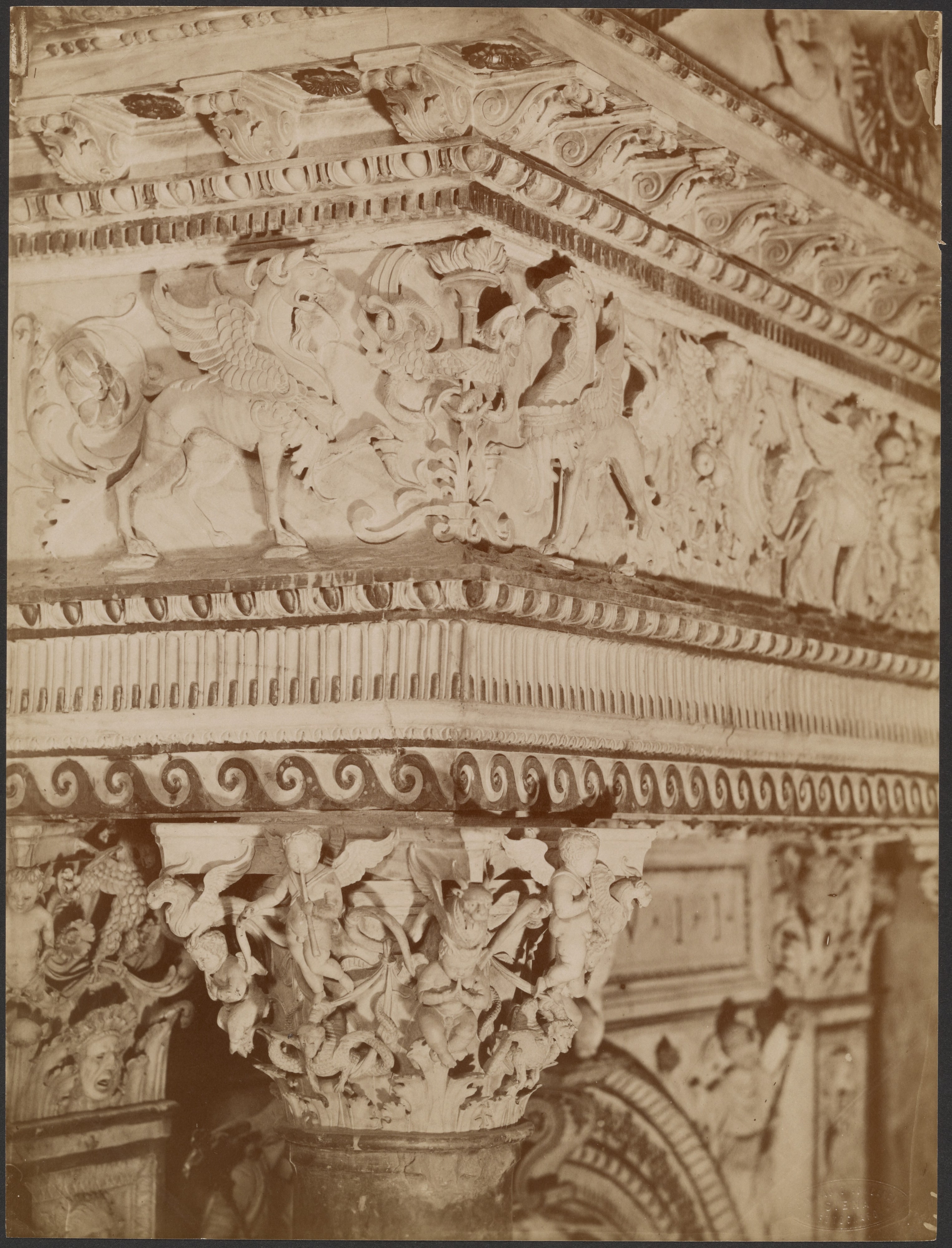 [Close up of relief sculptures]