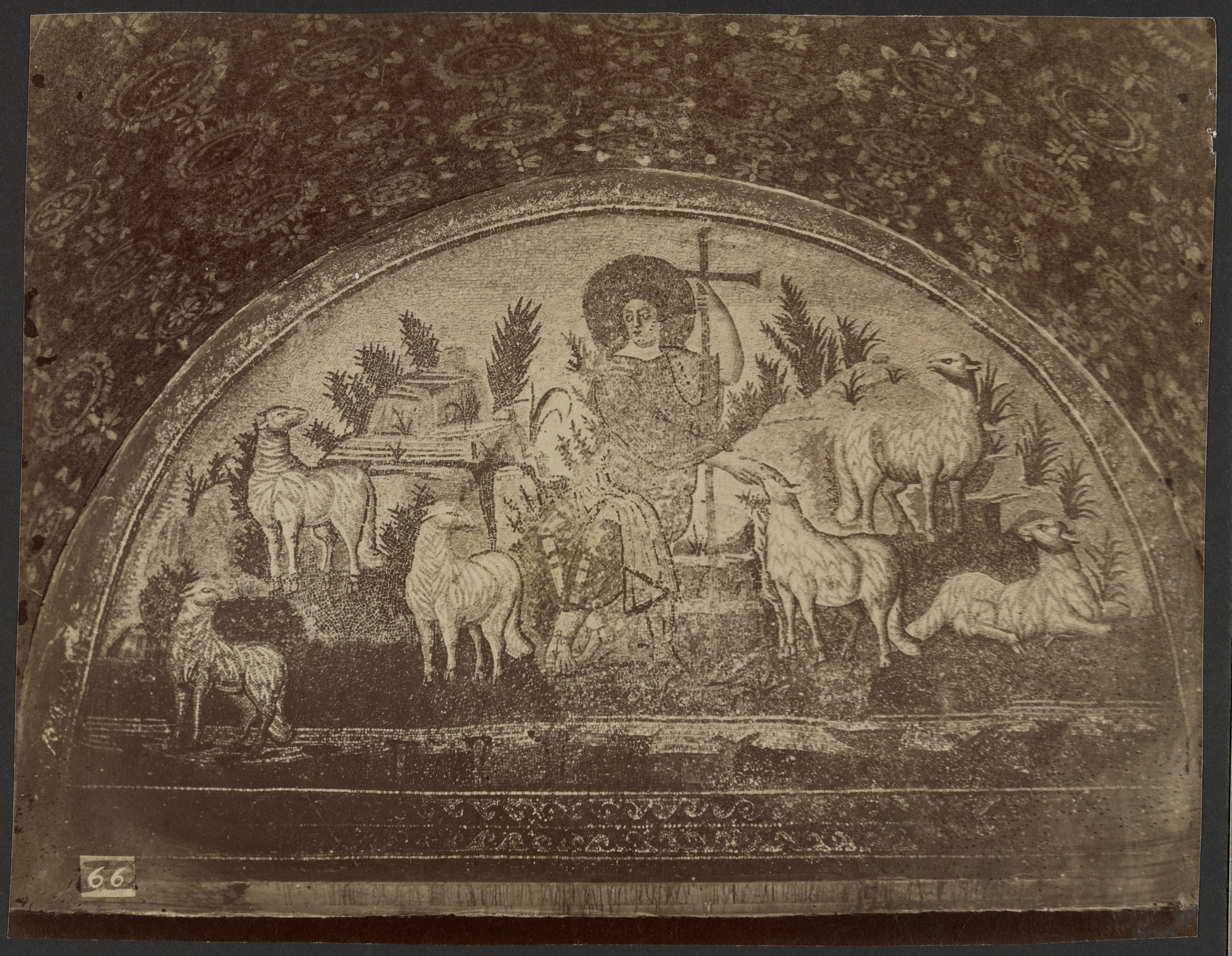 [Mosaic of the Good Shepherd, Tomb of Galla Placidia, Ravenna]