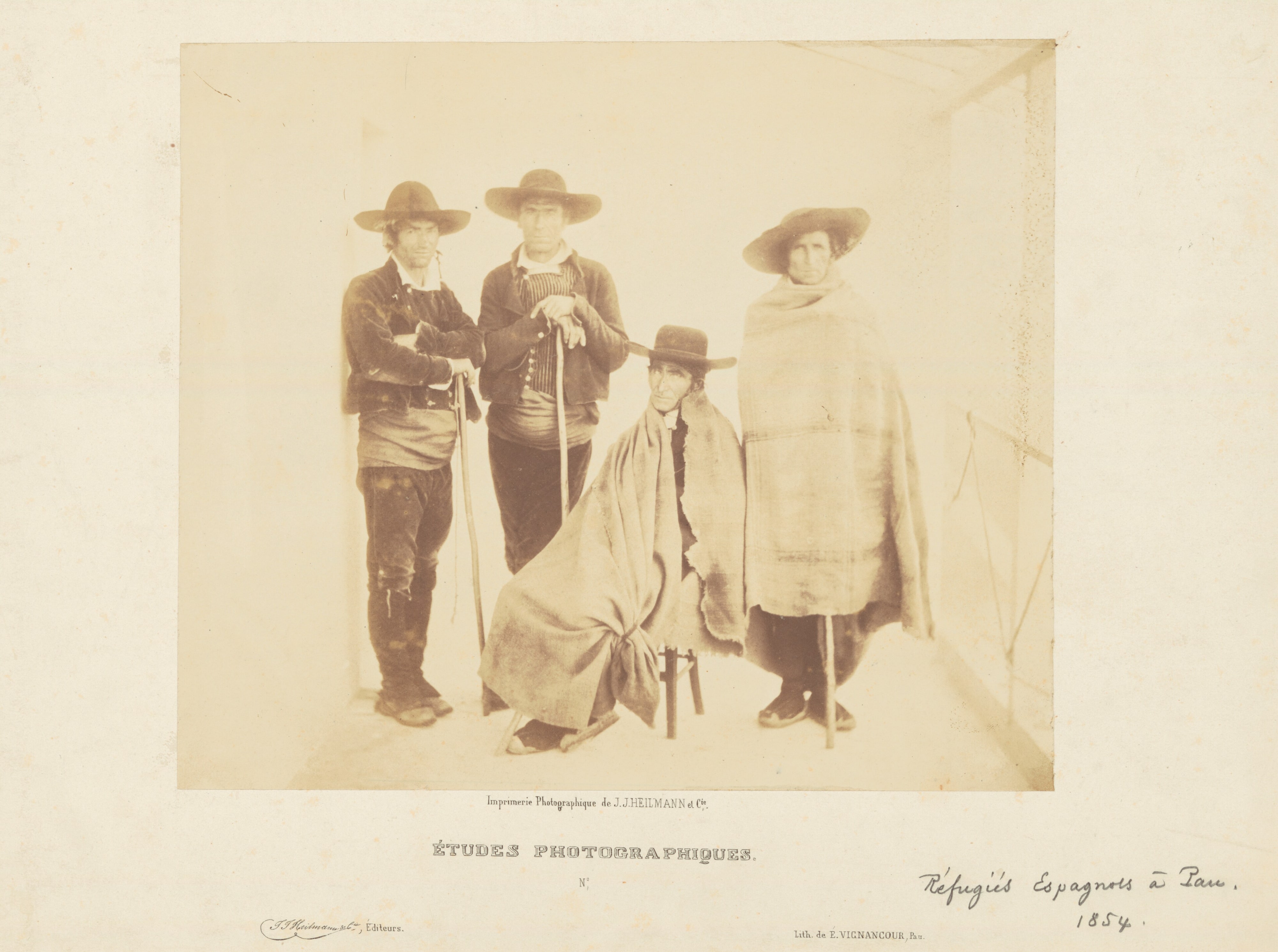 Spanish Refugees in Pau (Refugees Espagnoles a Pau).
