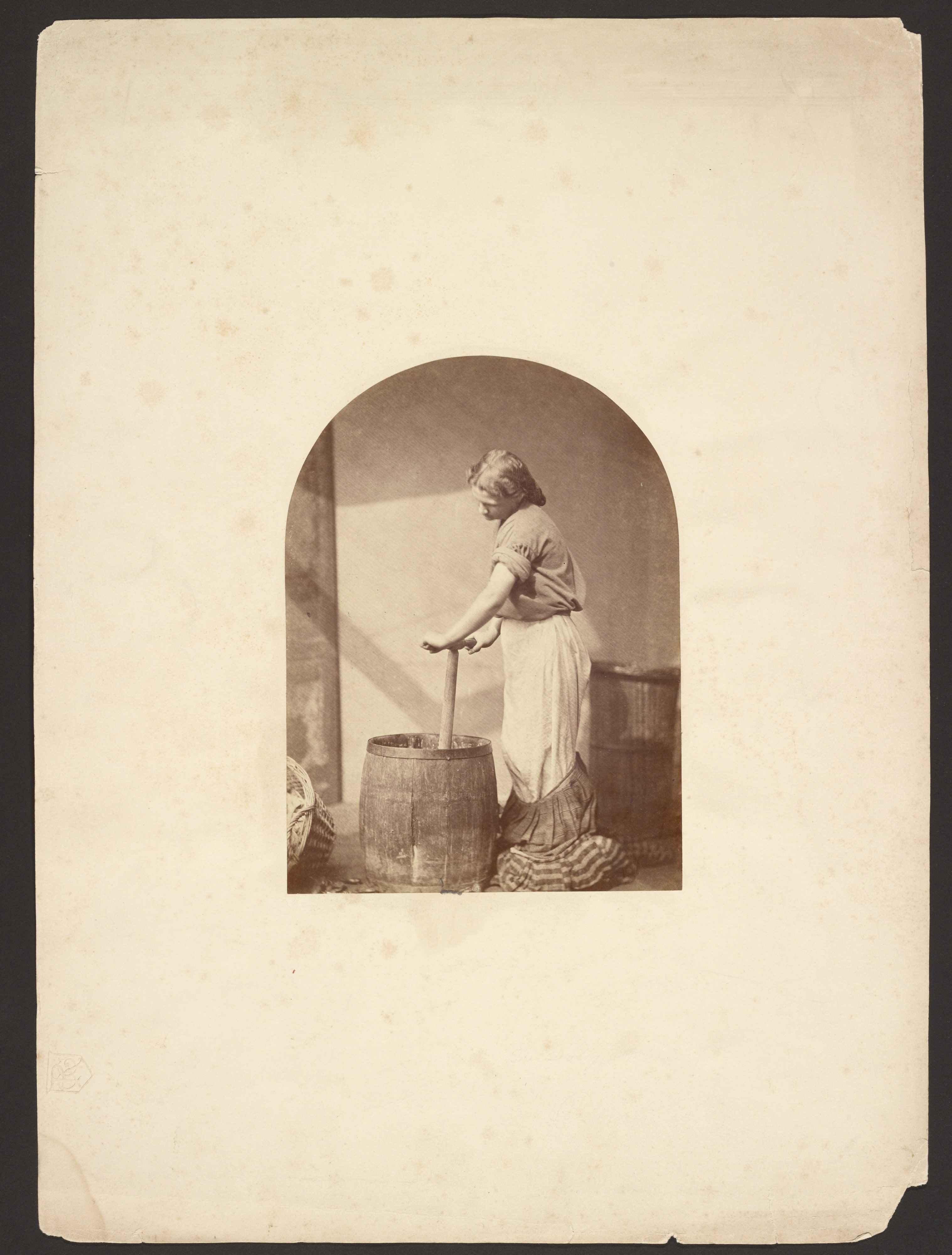 Young Woman Washing Clothes