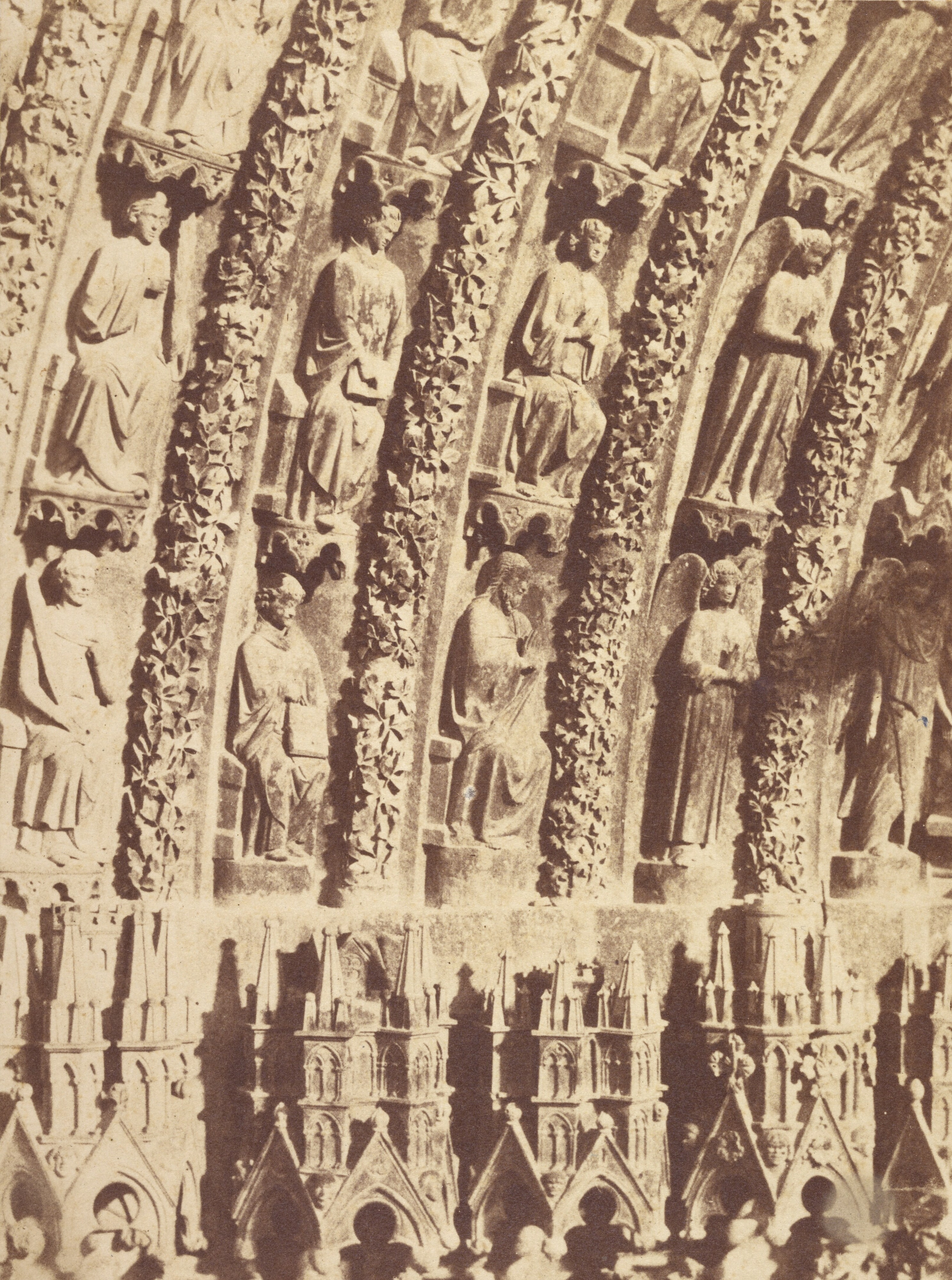 [Close view of the tympanum of Bourges Cathedral]