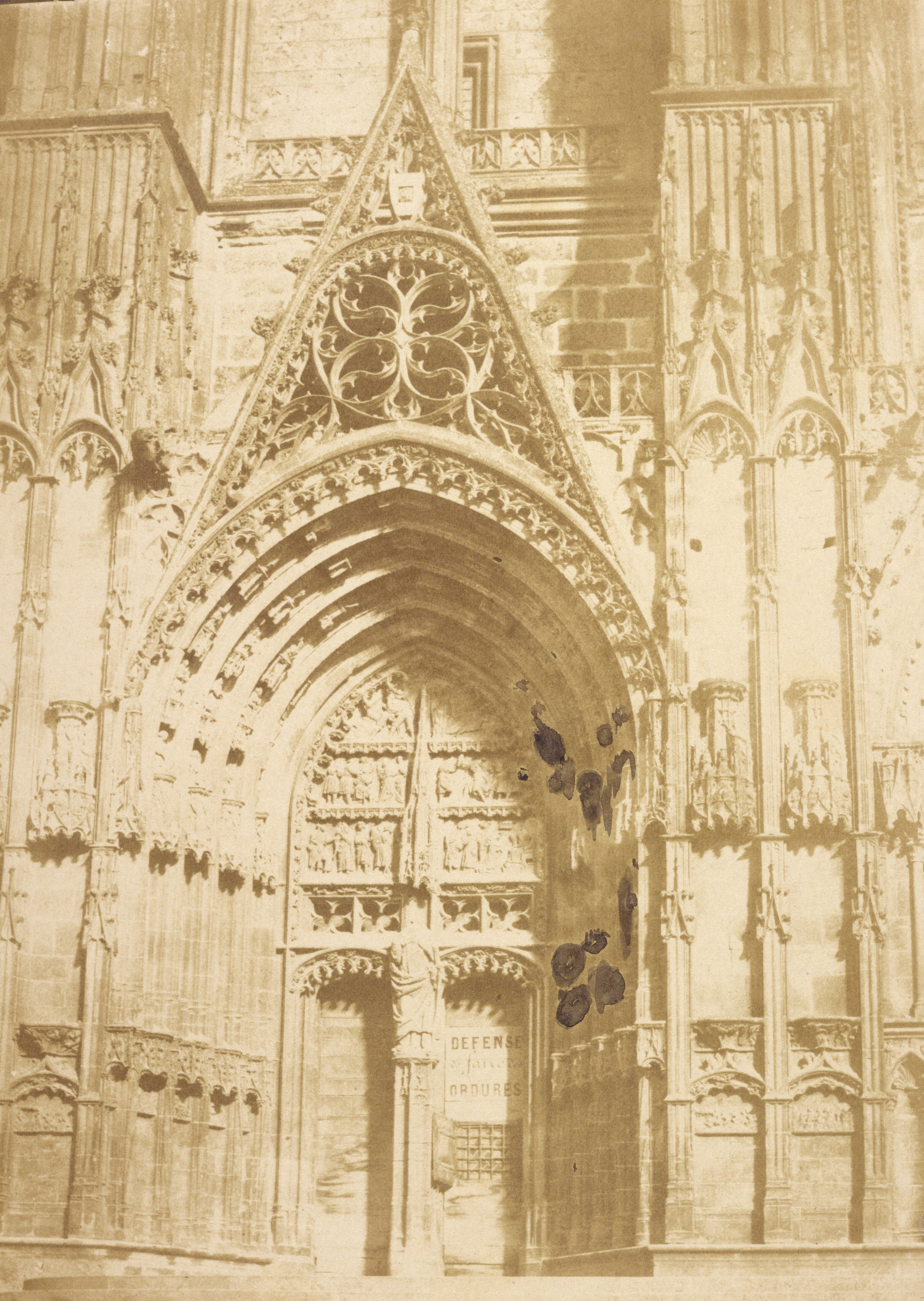 [Main entrance of Bourges Cathedral]
