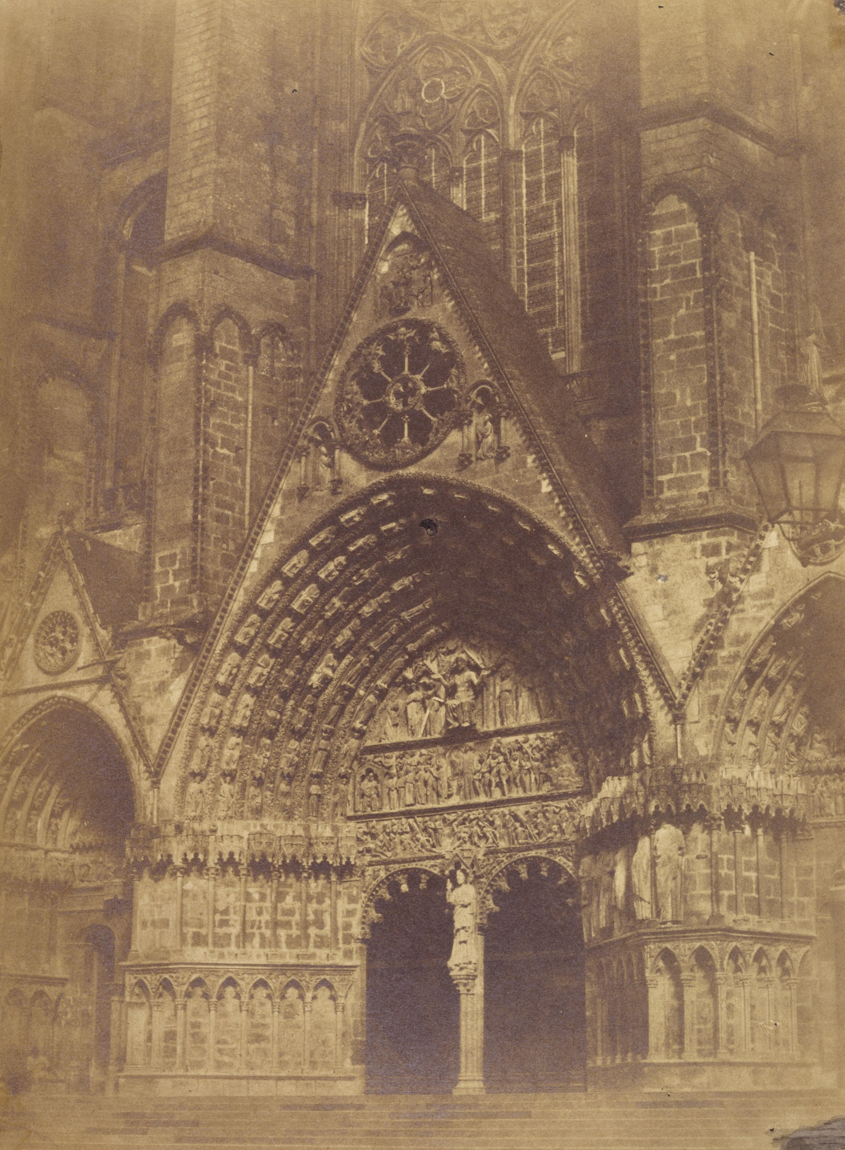 [Main entrance of Bourges Cathedral]