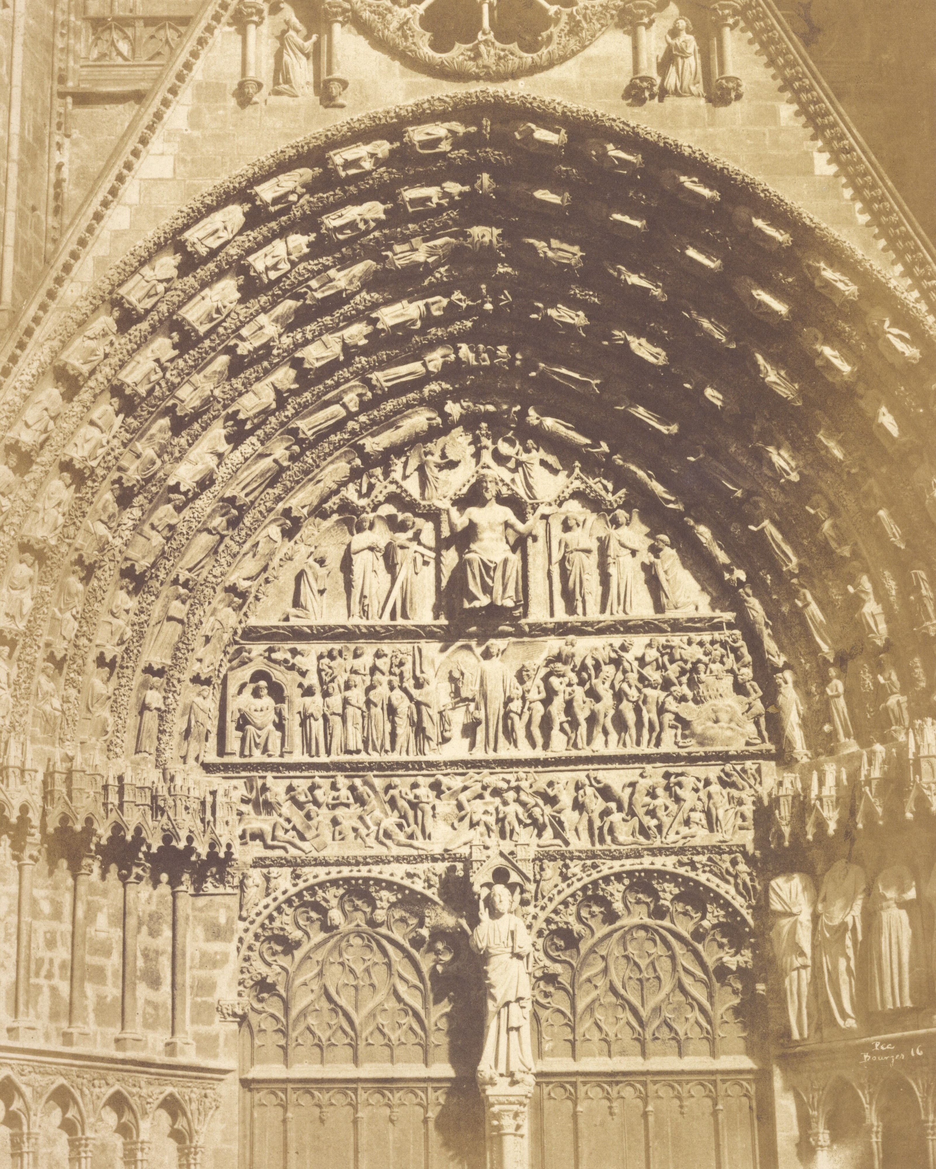 [The tympanum of Bourges Cathedral]