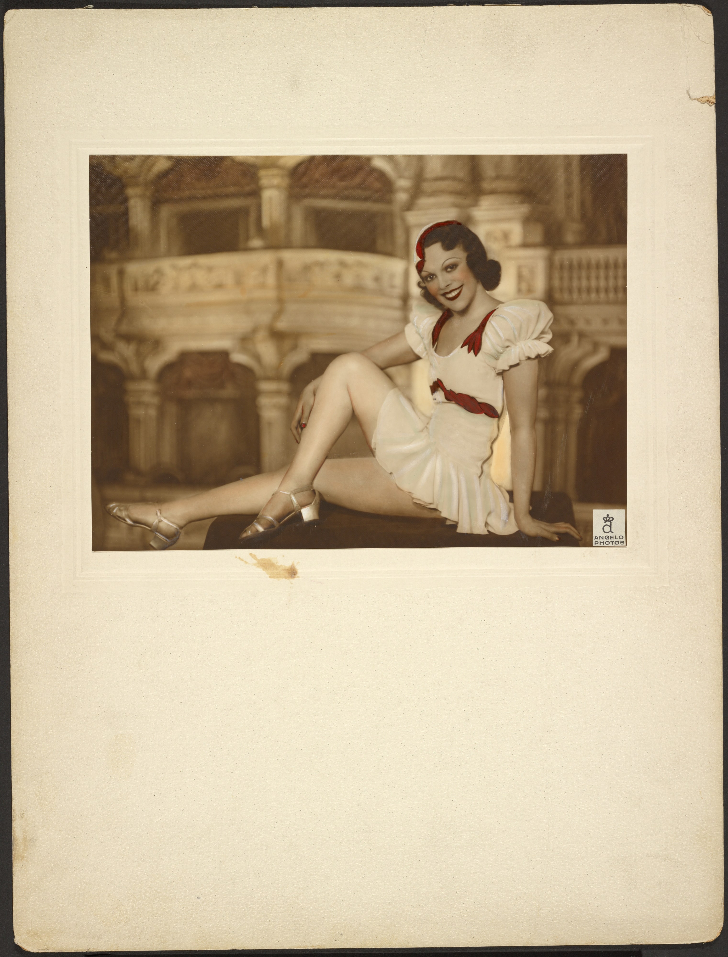 [Portrait of woman in theater]