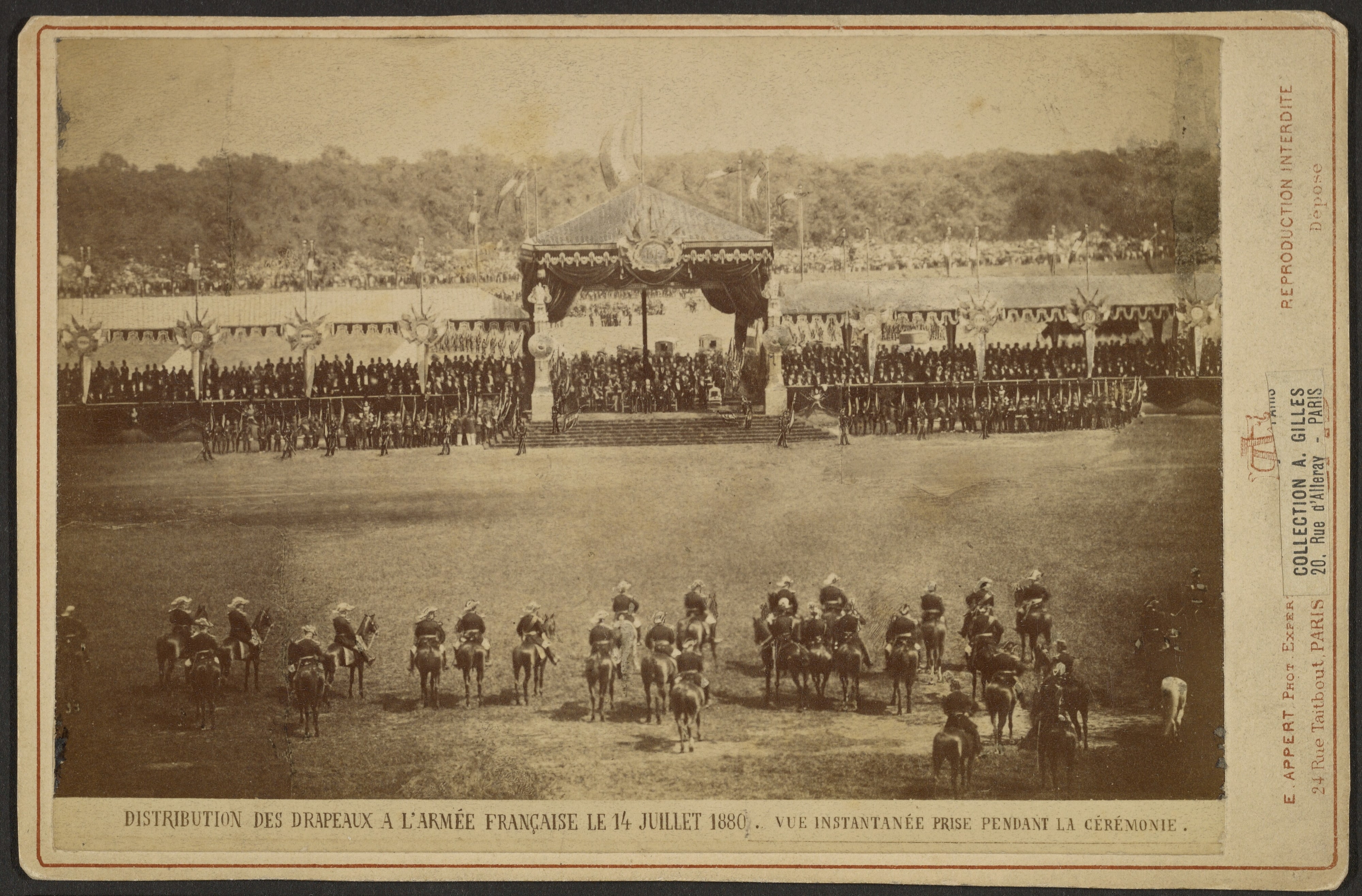Military Flag Ceremony, July 14, 1880