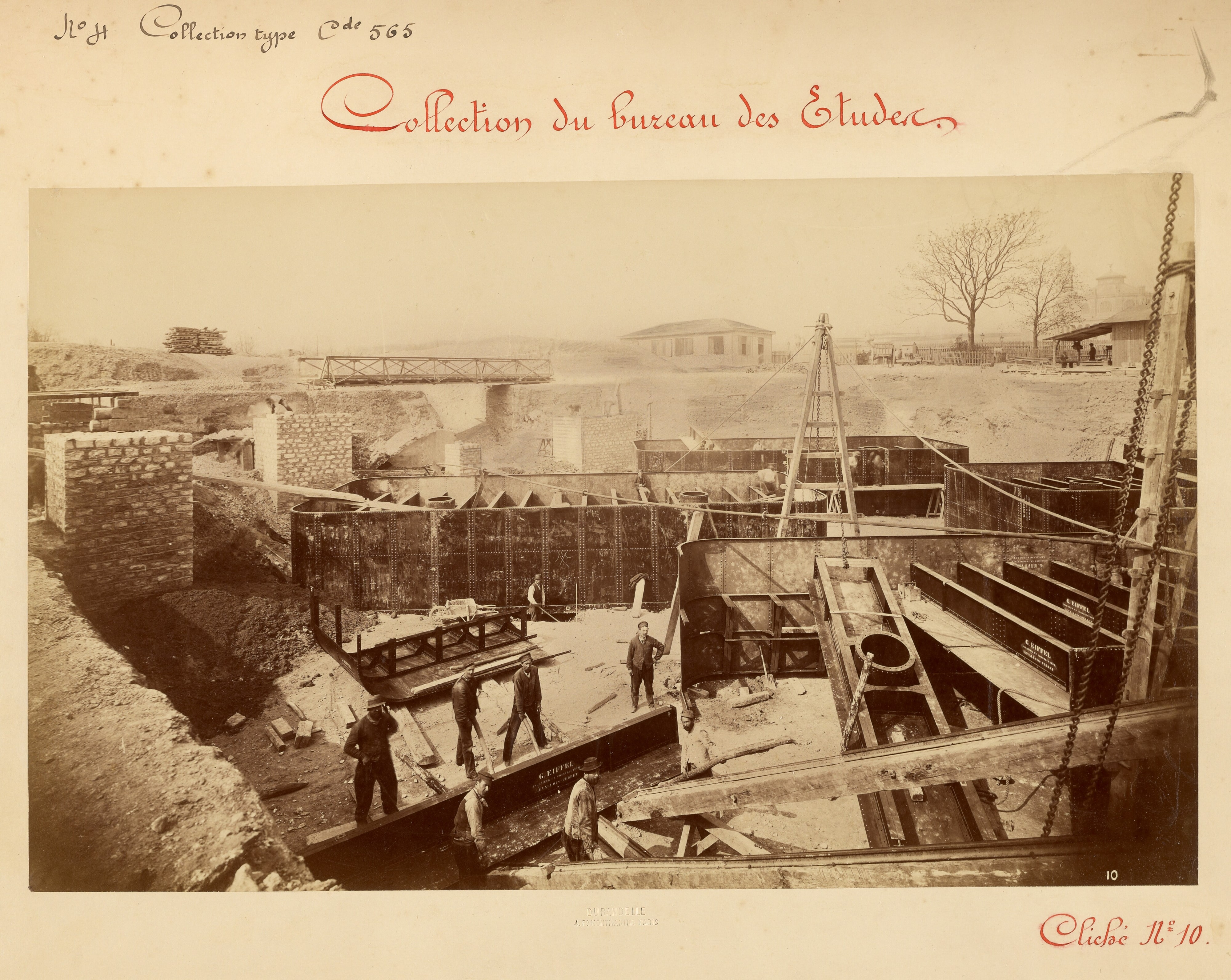 [Placement of the Caissons, Eiffel Tower, Paris]
