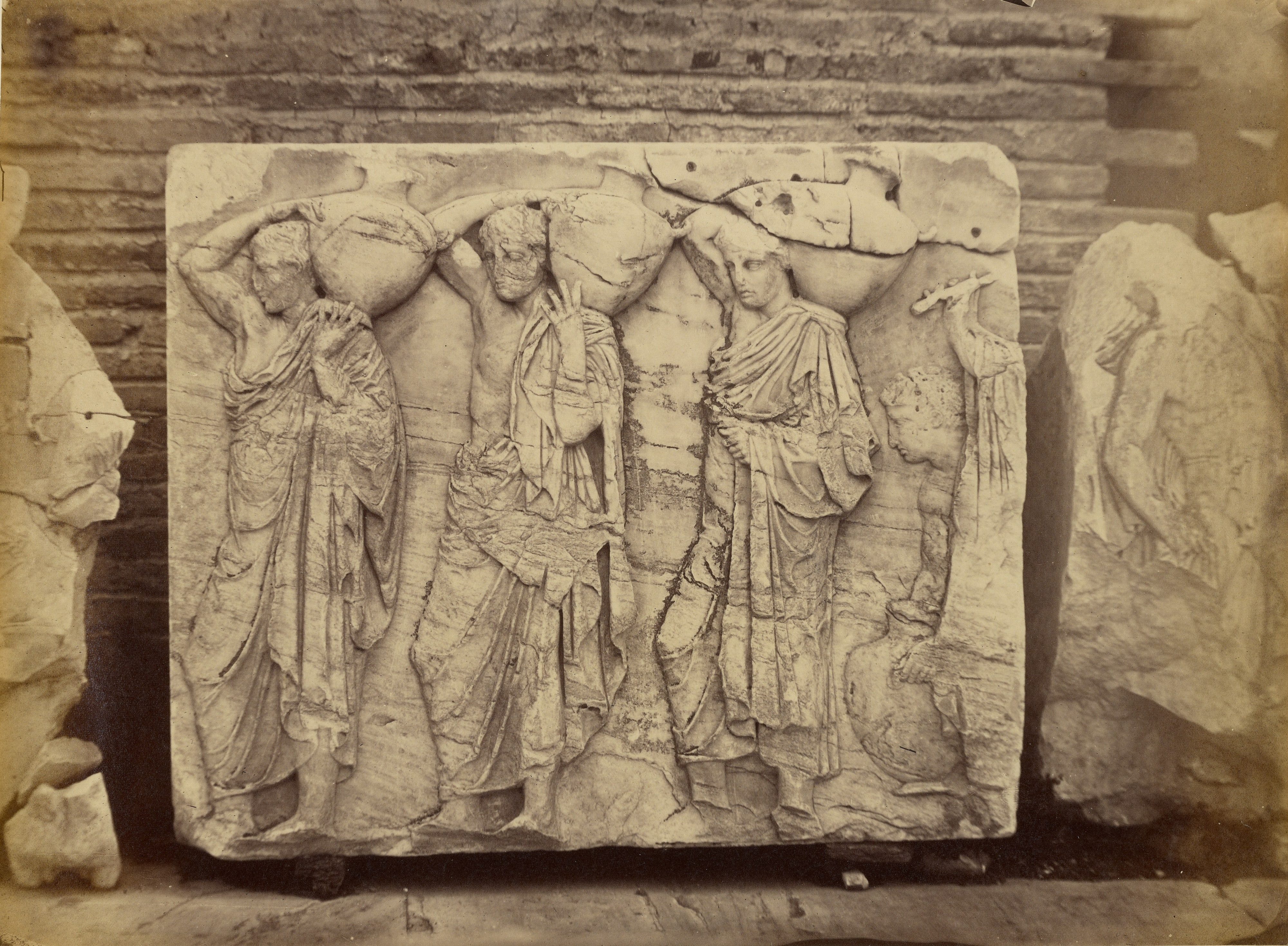[Athens - sculptural fragment, Parthenon frieze]