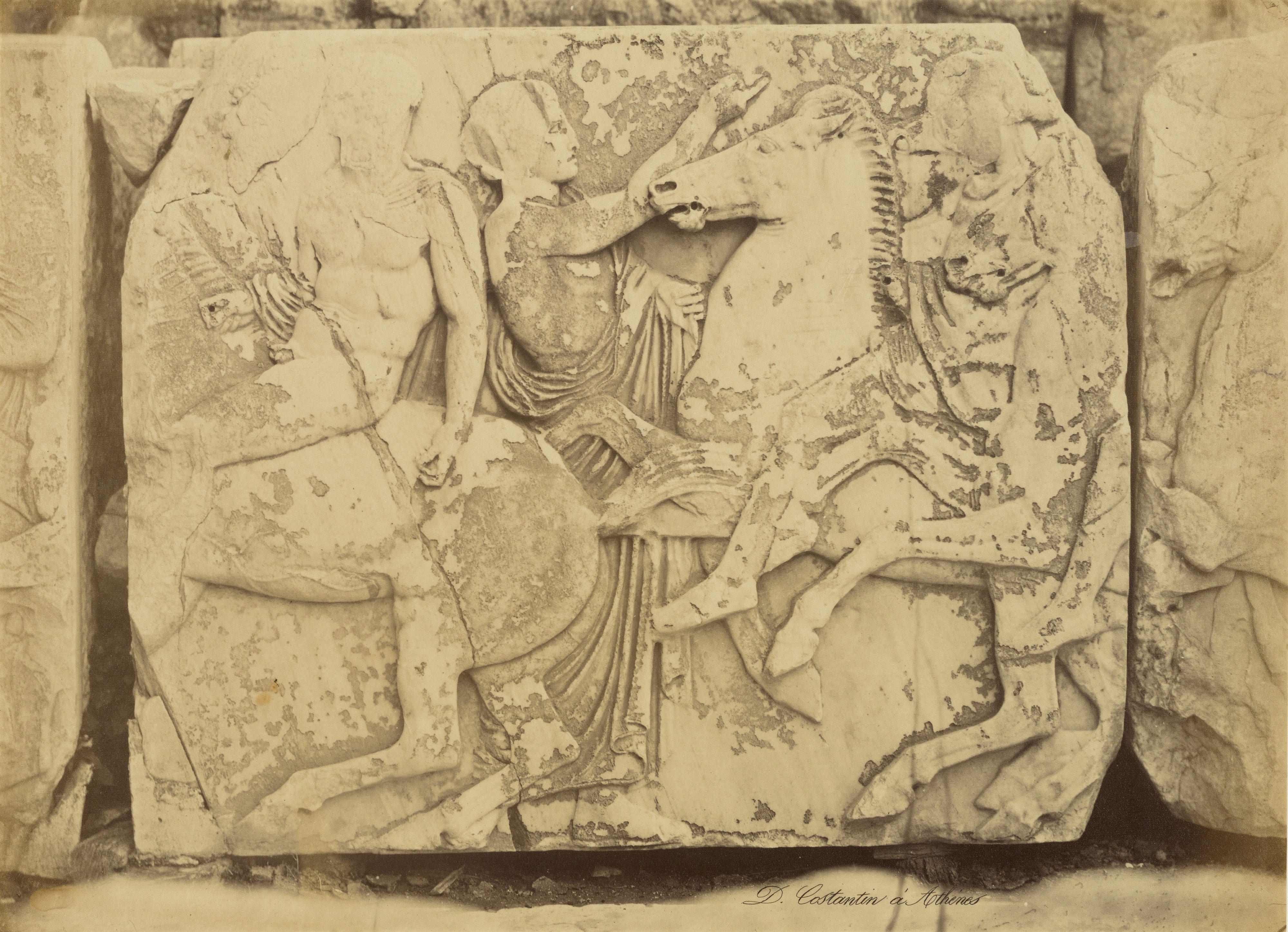 [Athens - sculptural fragment, Parthenon frieze]