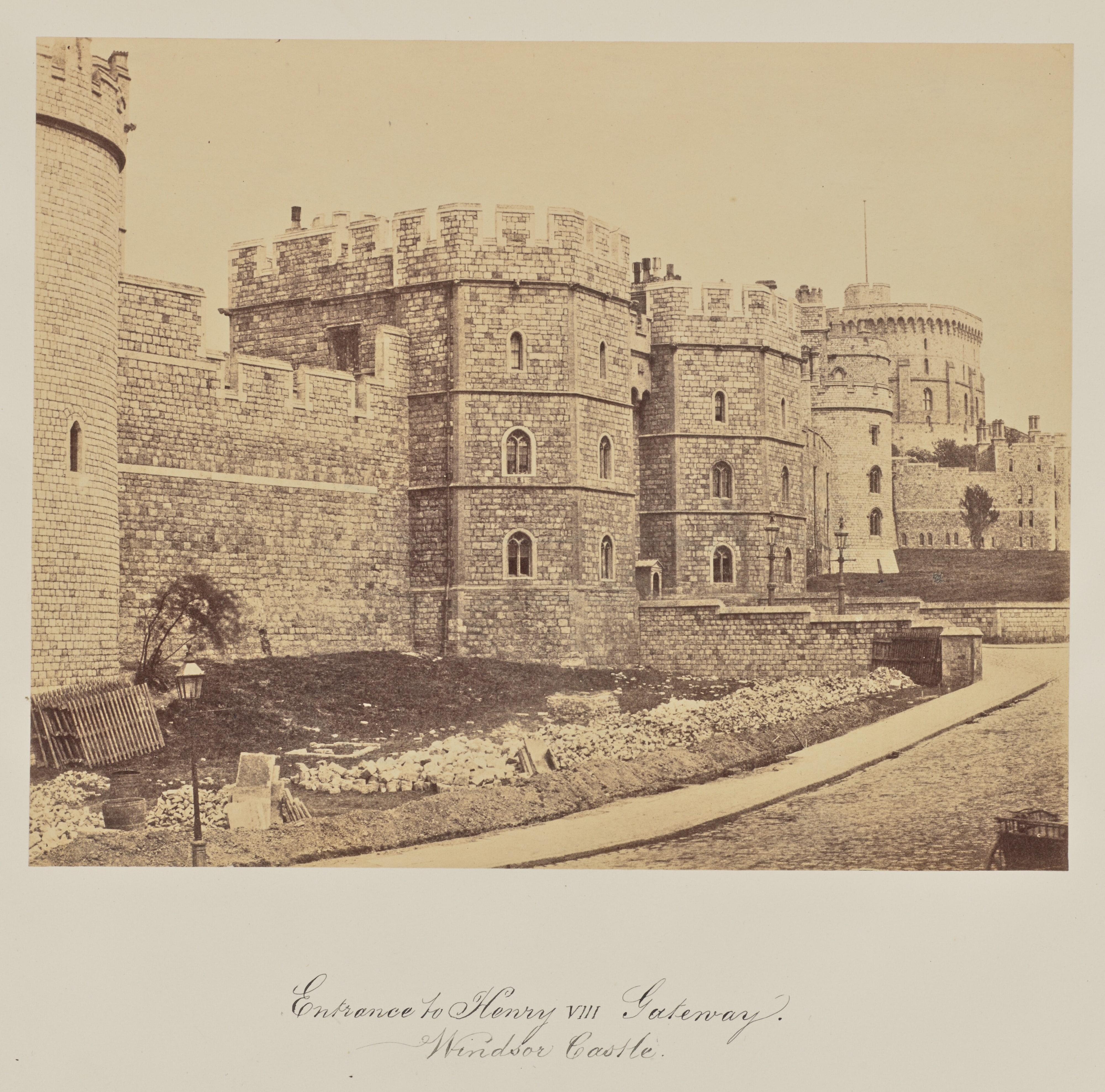 Entrance to Henry VIII Gateway. Windsor Castle.