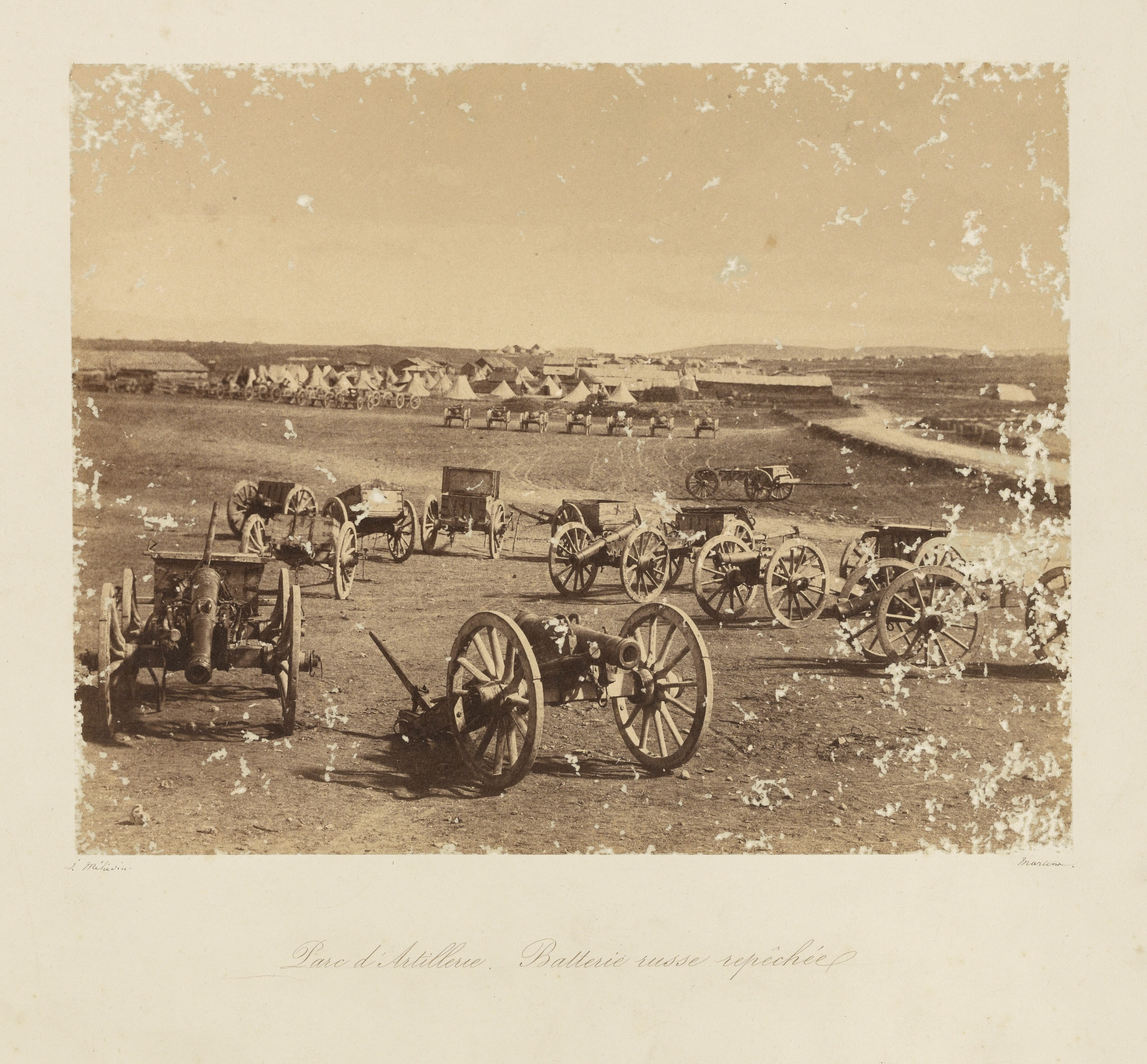 Artillery Depot. Retaken Russian Battery. (Parc d'Artillerie. Batterie russe repechee)