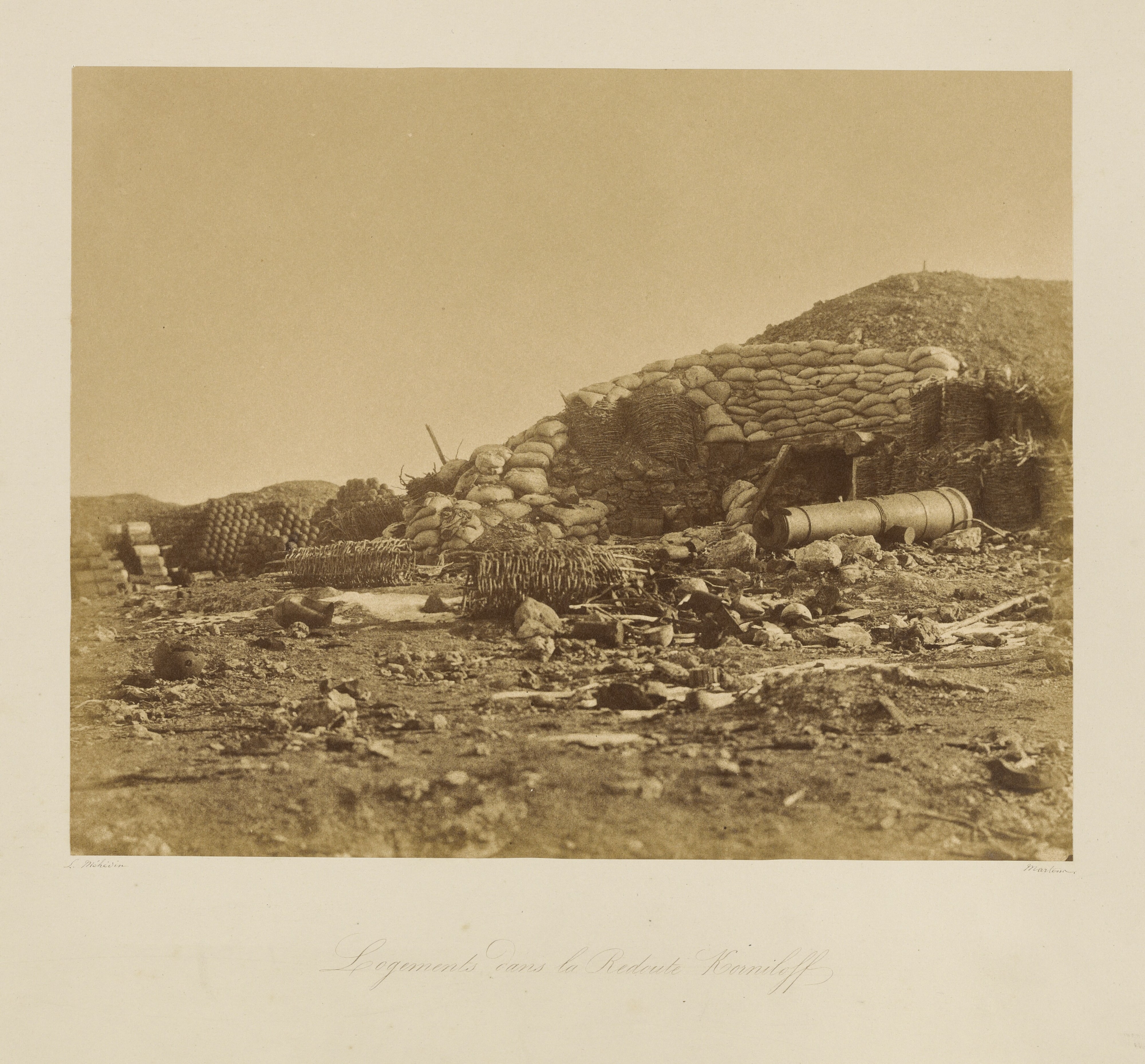 Quarters in the Korniloff Redoubt (Logements dans le Redoute Korniloff)