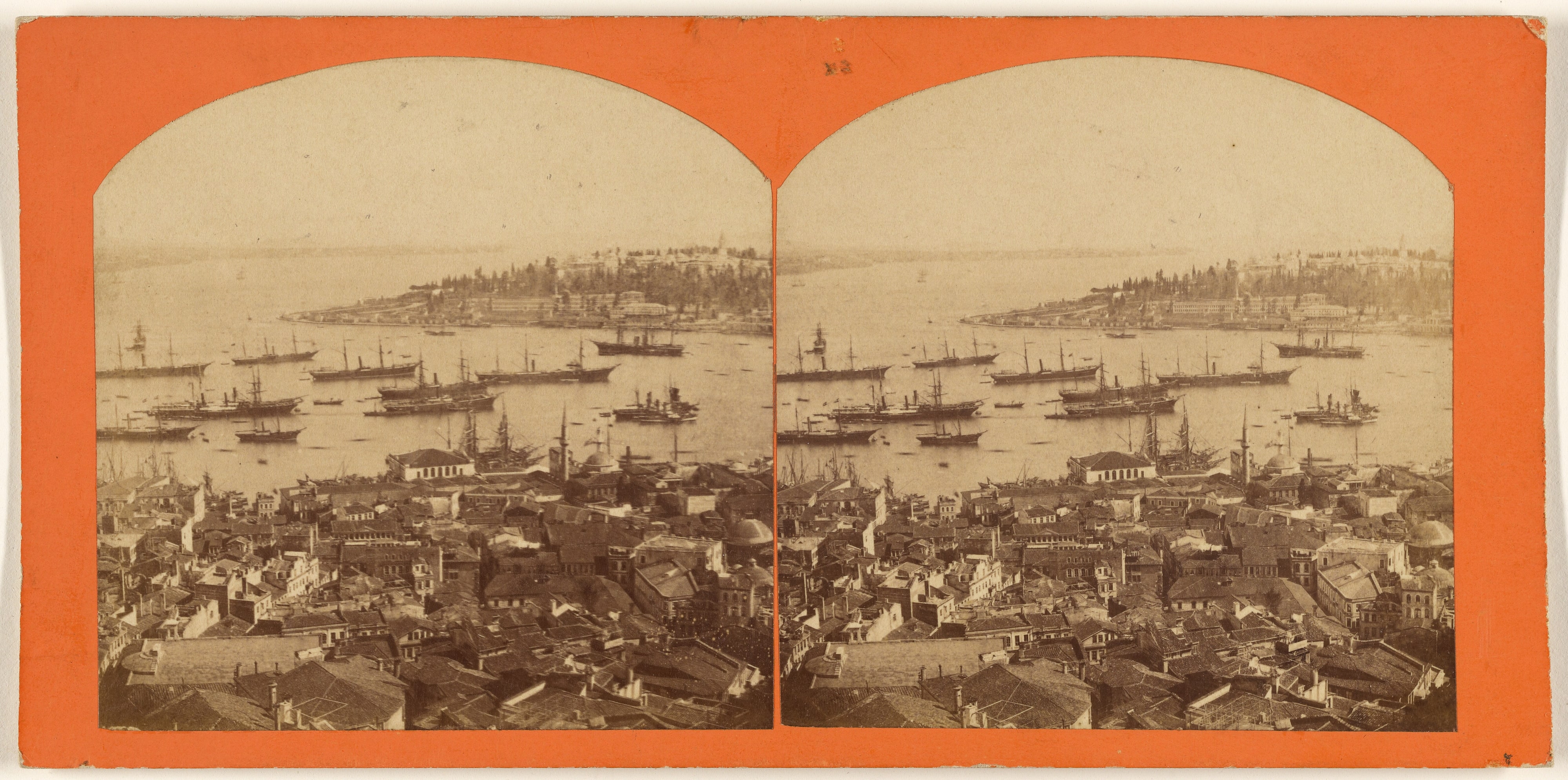 [View of harbor at Constantinople]