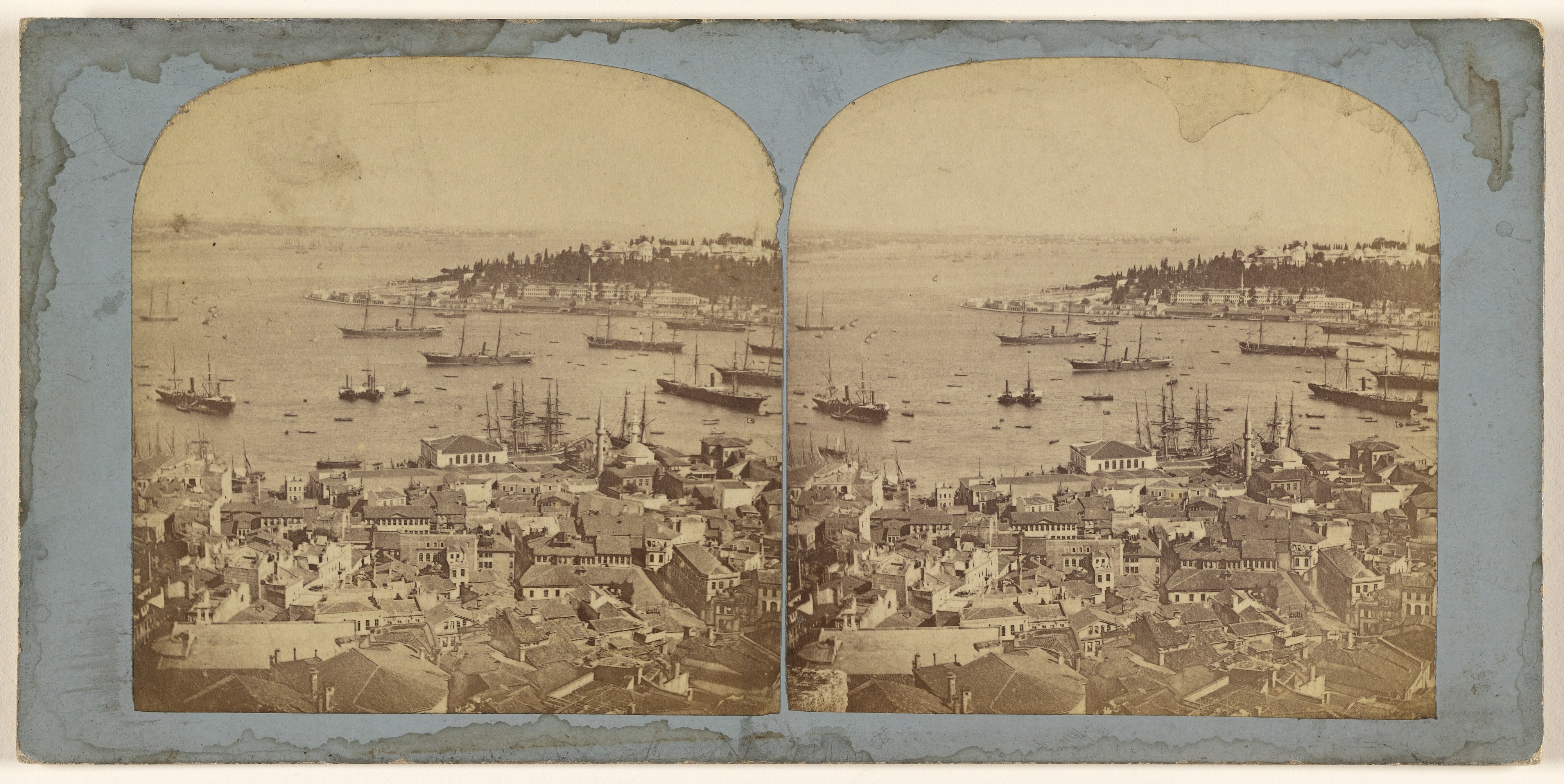 [View of Constantinople and harbor]