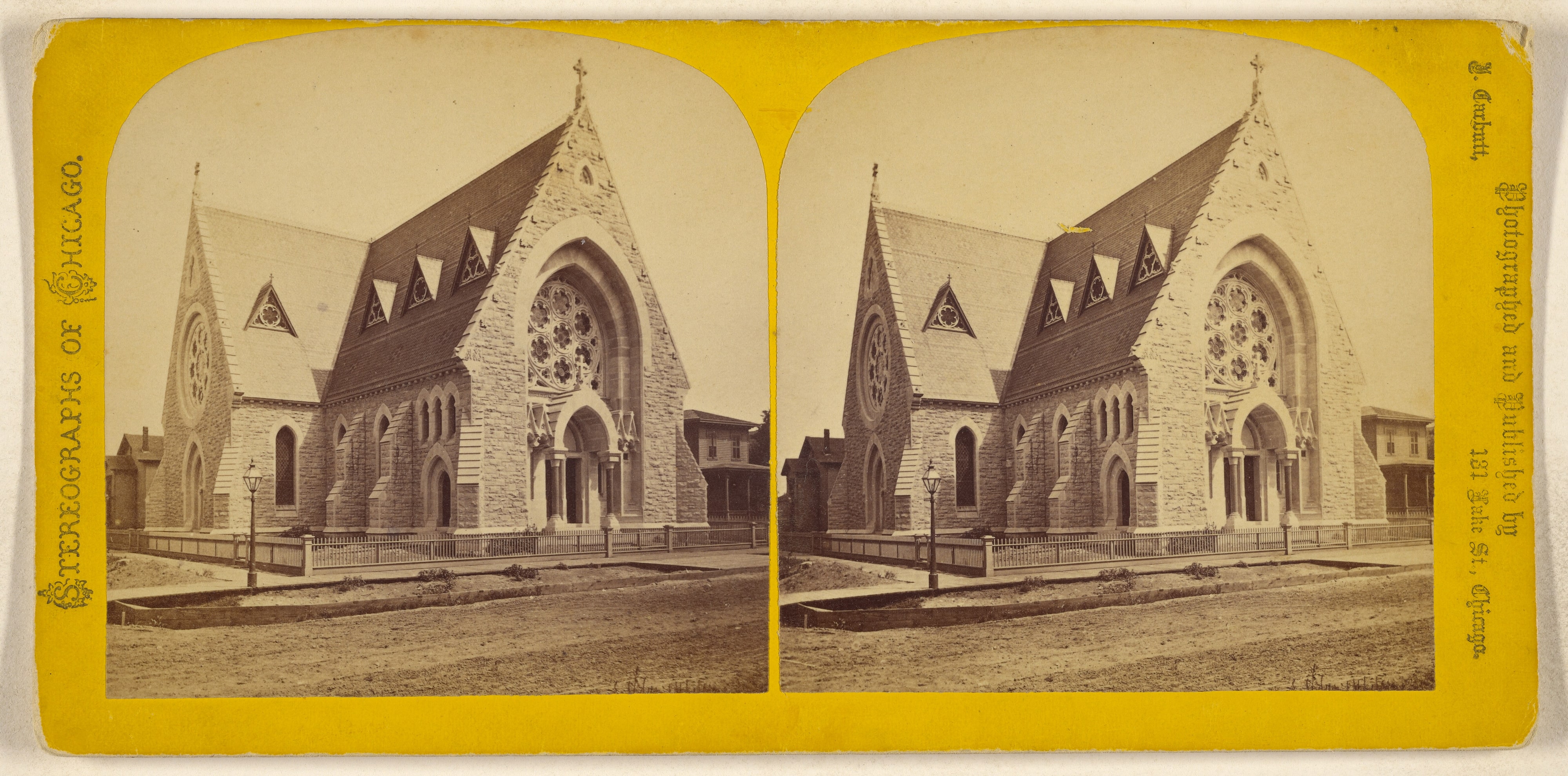 [New England Congregational Church, S.E. Corner Dearborn & Delaware Place, Chicago]