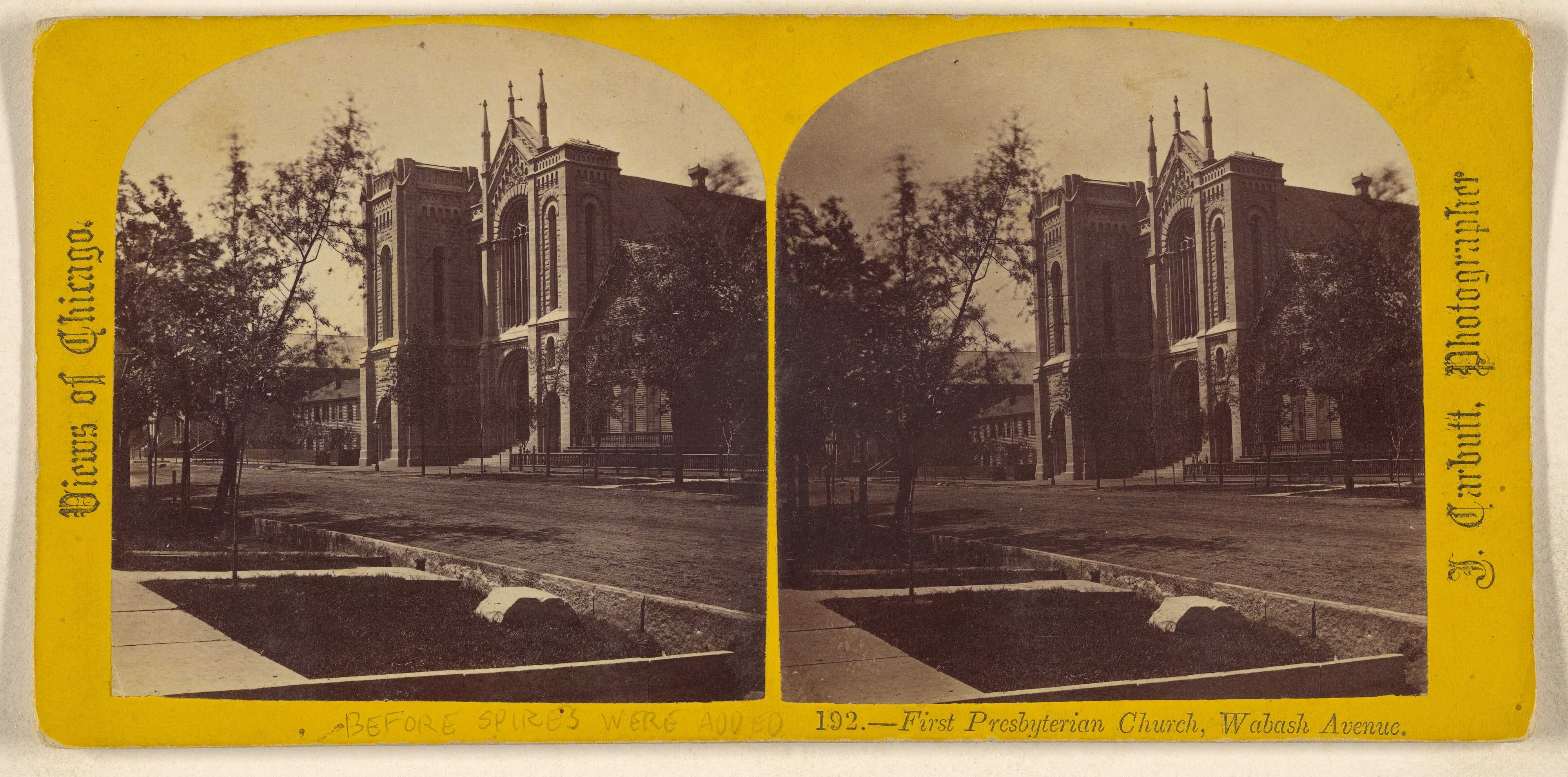 First Presbyterian Church, Wabash Avenue. [Chicago]