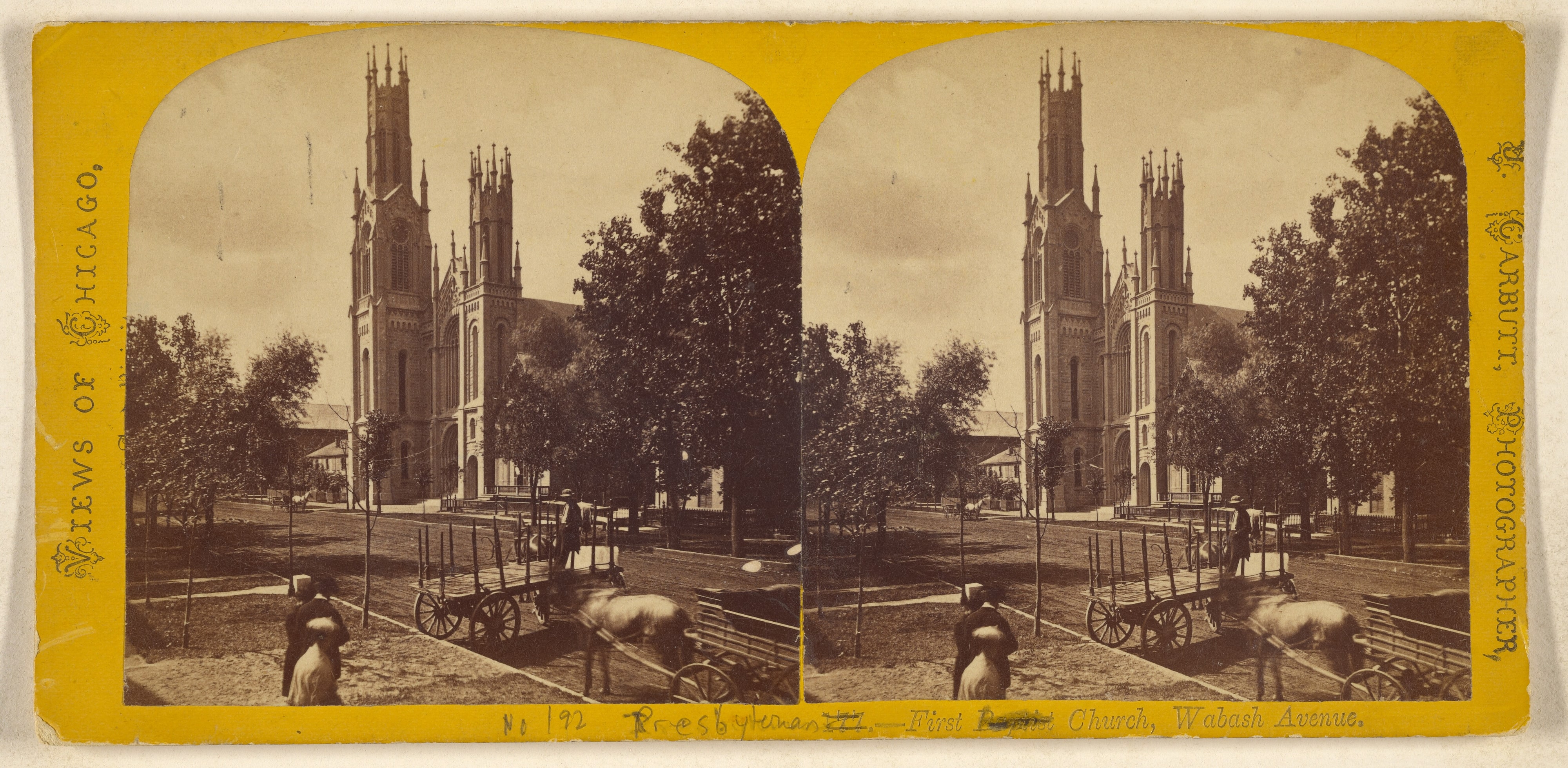 First Baptist Church, Wabash Avenue. [Chicago]
