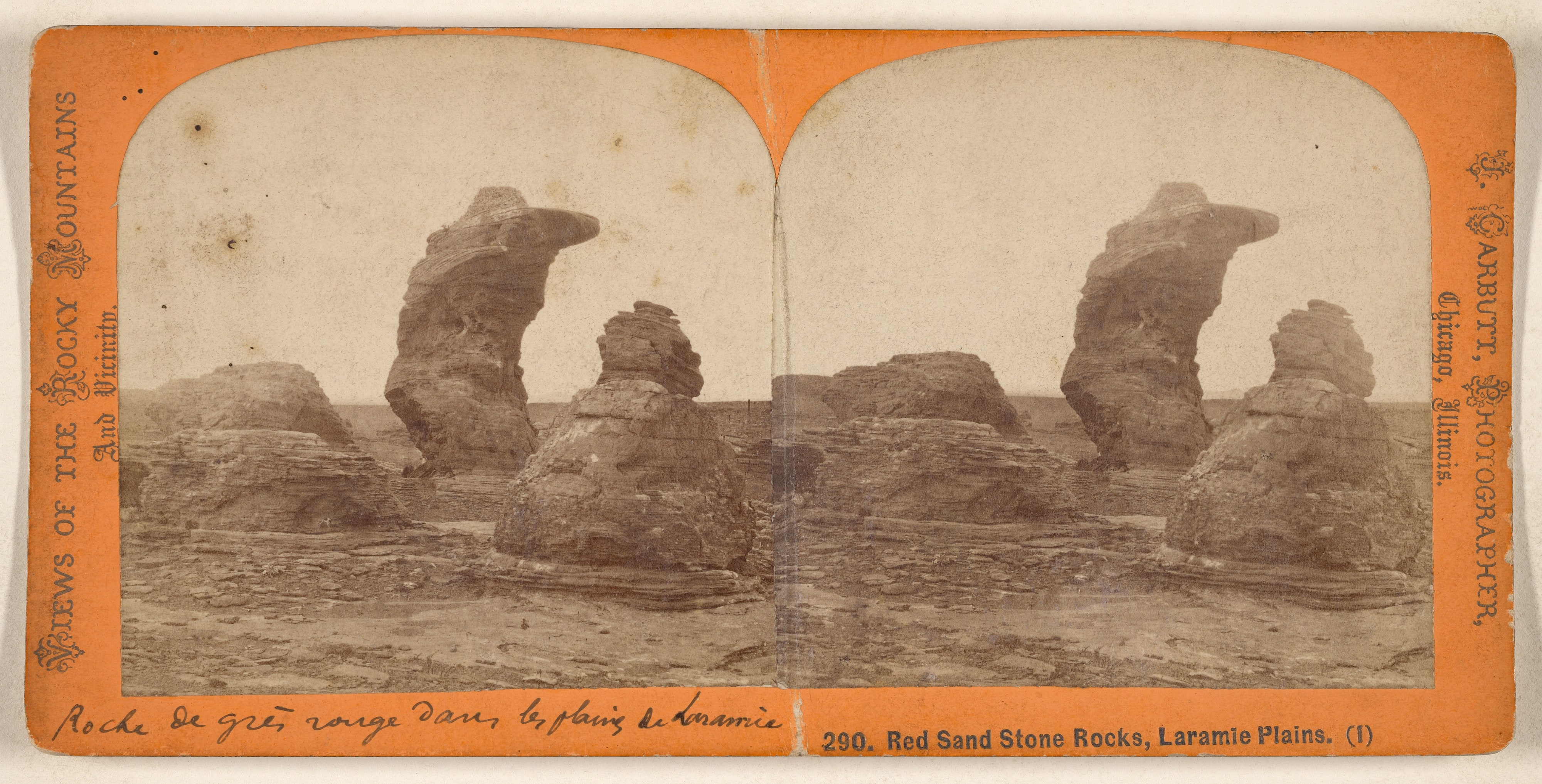 Red Sand Stone Rocks, Laramie Plains.