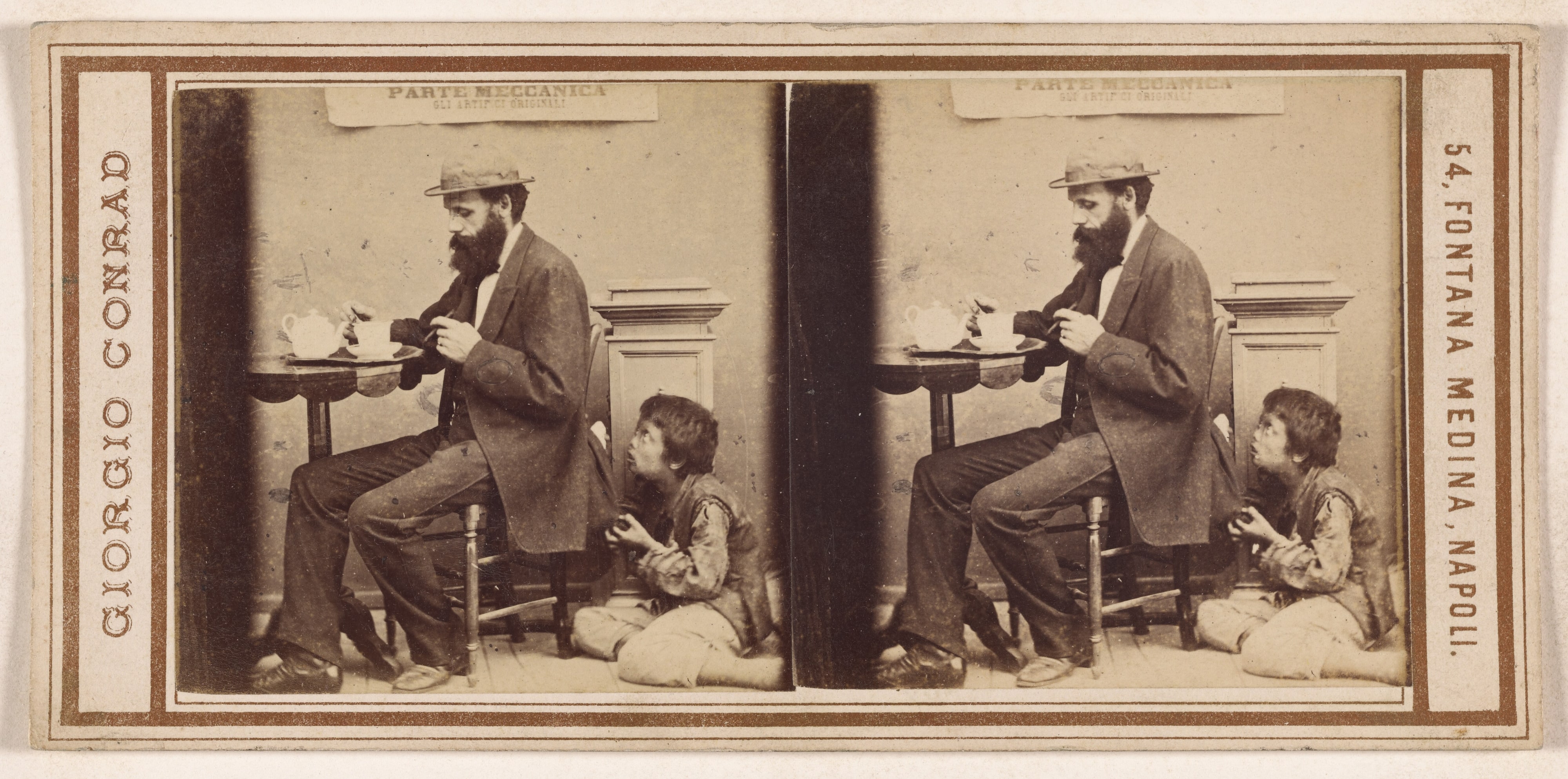 ["The Tea Table" in Naples - 1872]
