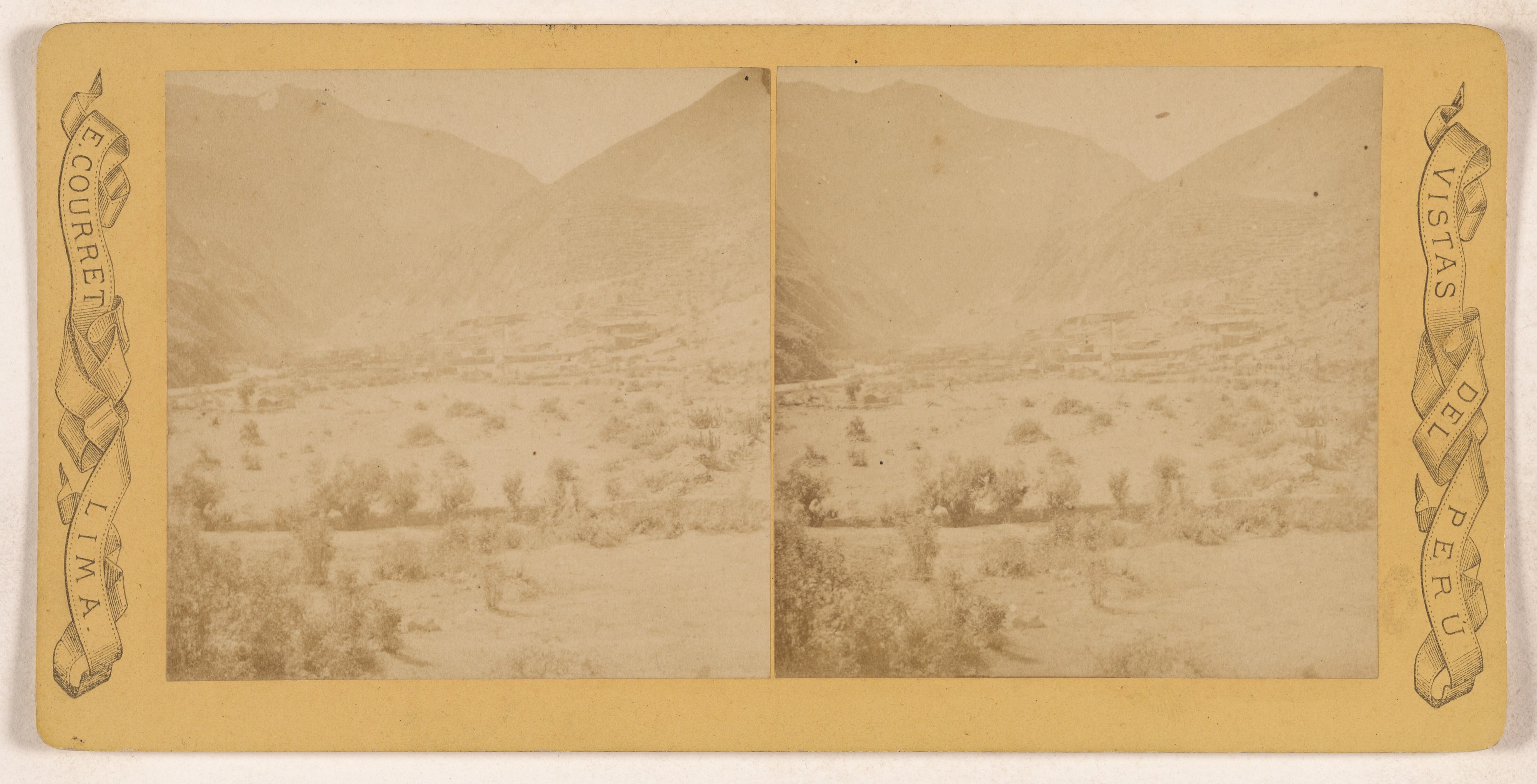 [Scrub brush and mountains, Lima, Peru]