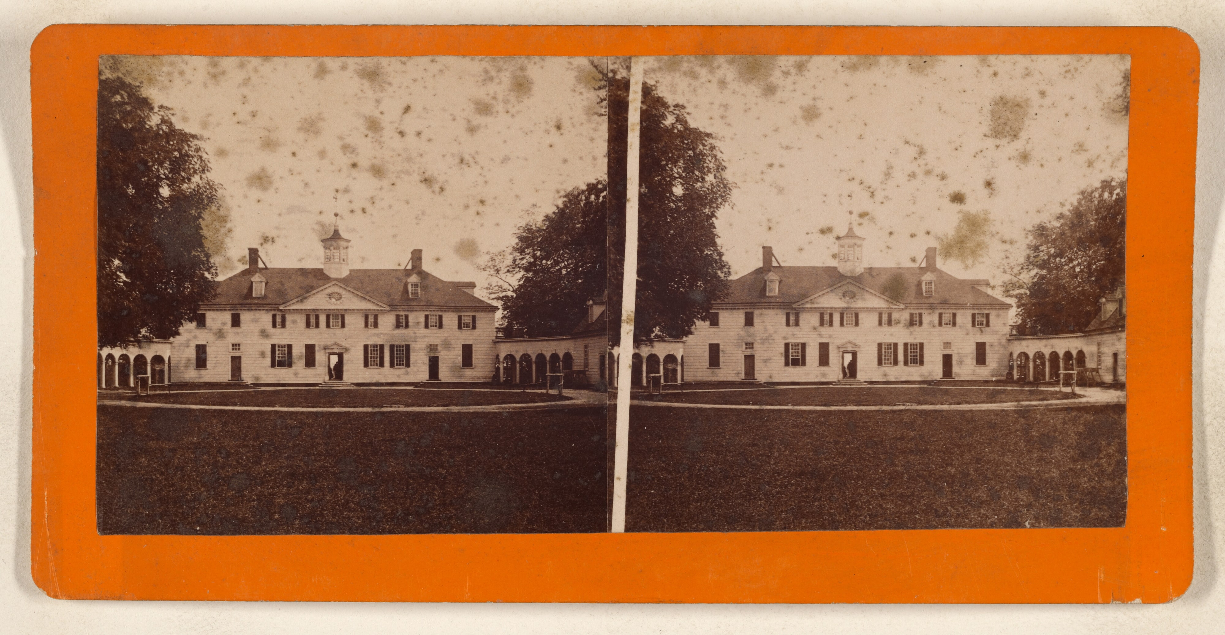 West View of Mount Vernon Mansion.