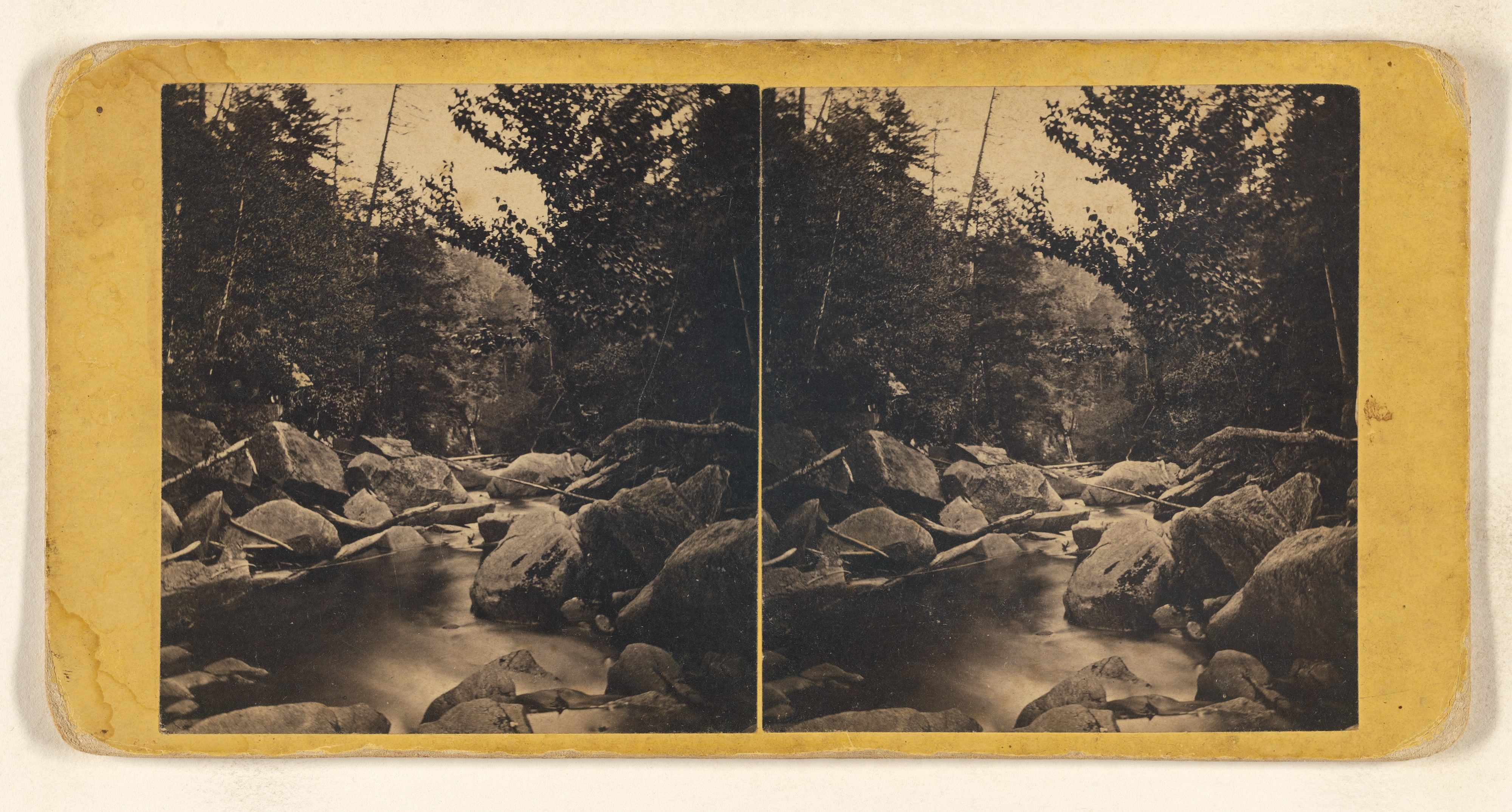View of Ravine below the Pool. [White Mountain]