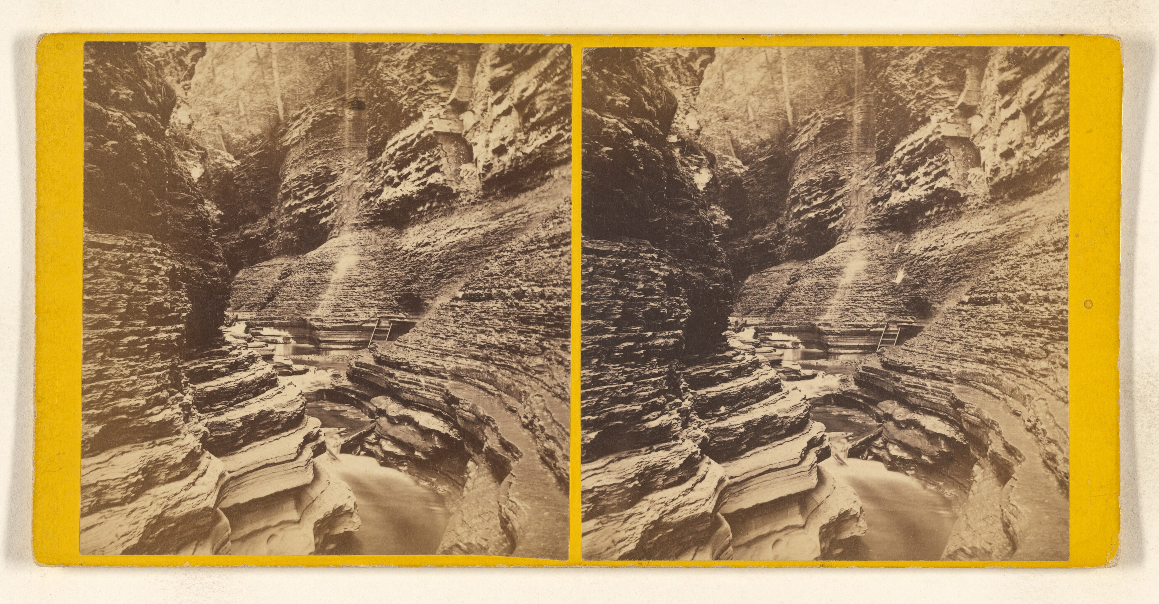 The Narrow Pass. [Freer's Glen, Watkins, Schuyler Co. Section Fifth - Glen Difficulty, New York]