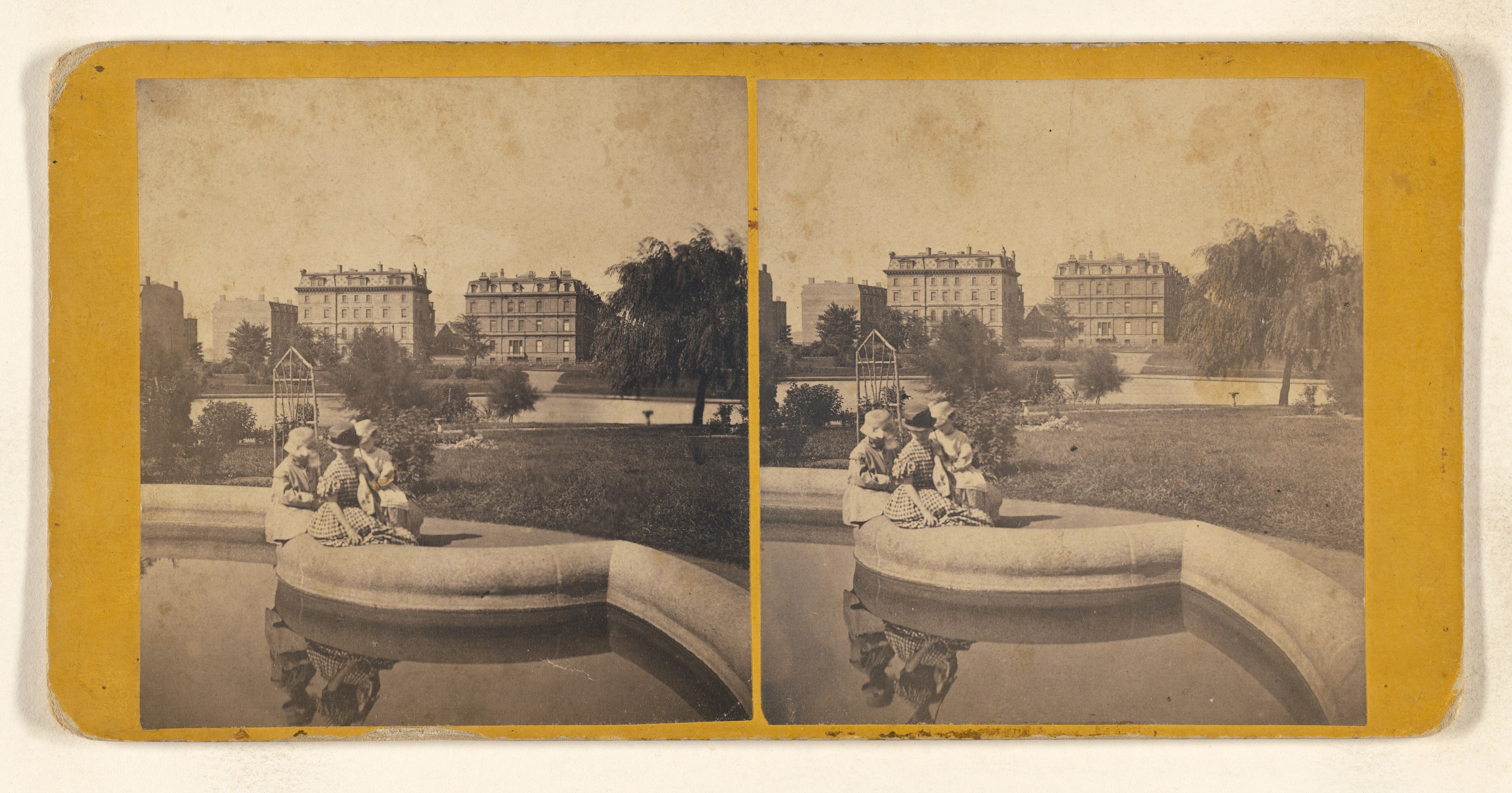 View in Public Garden. [Boston, Mass.]