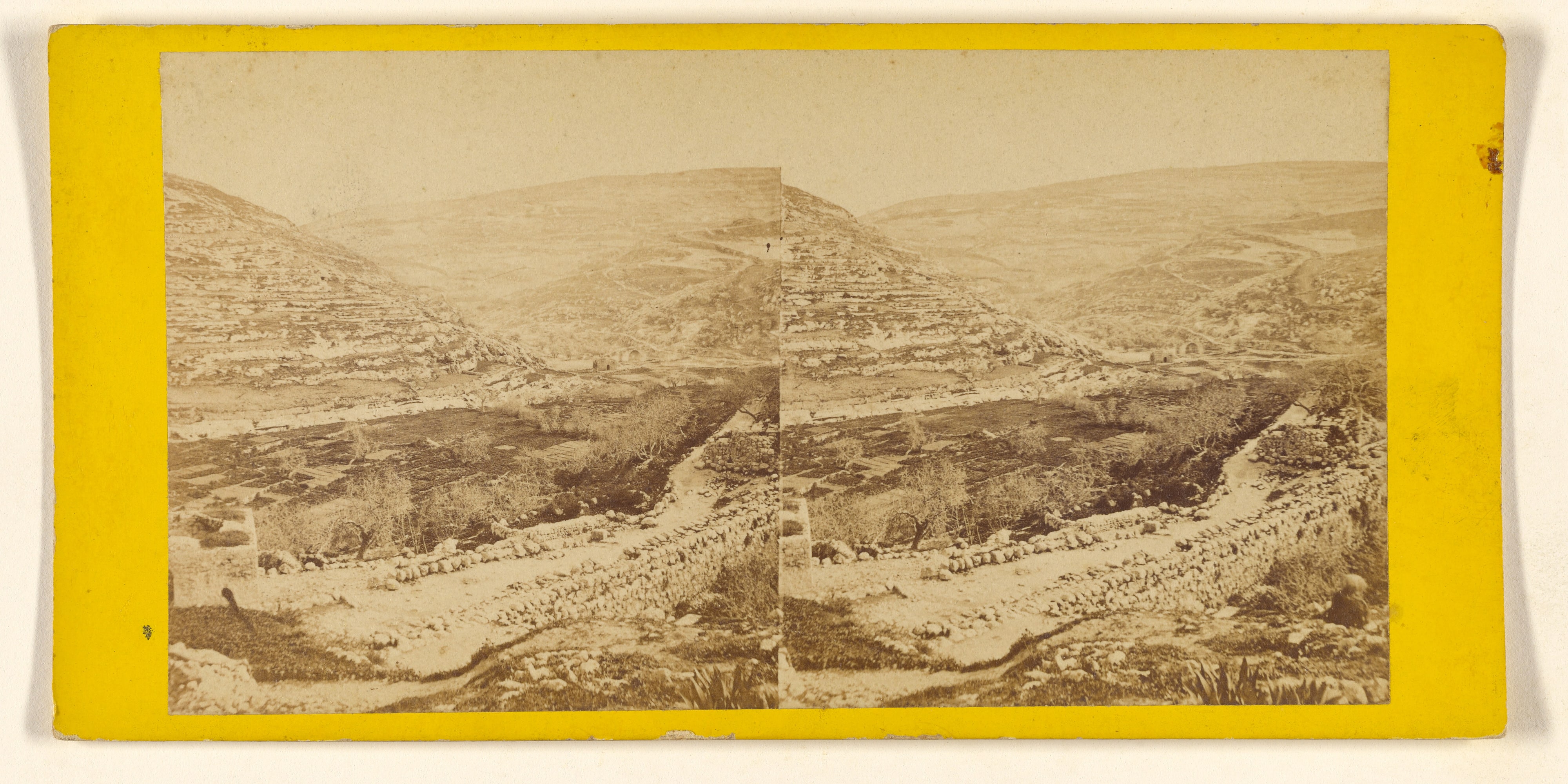 Jerusalem. Valley of Siloam, with the Well of Nehemiah (The place where the prophet Isaiah was martyred)