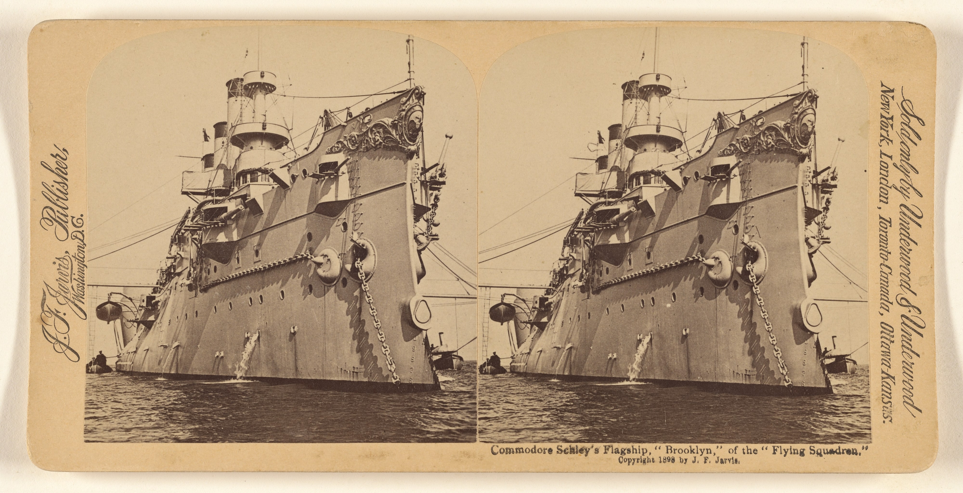 Commodore Schley's Flagship, "Brooklyn," of the "Flying Squadron," U.S.N.