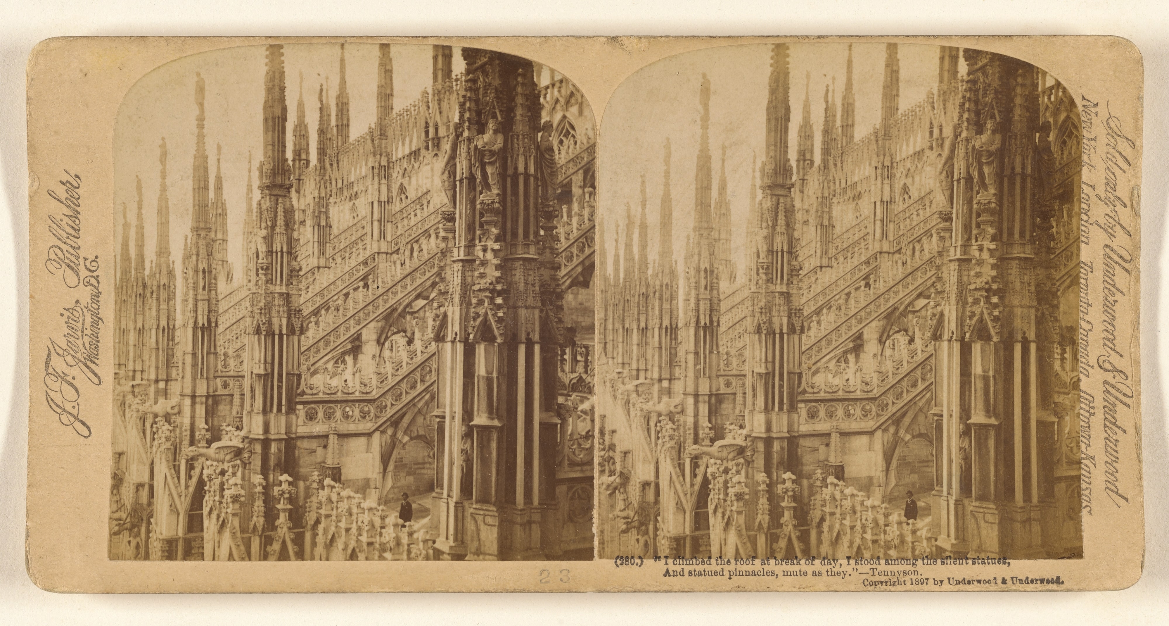 Milan's Cathedral, Italy. - Among its hundred spires.