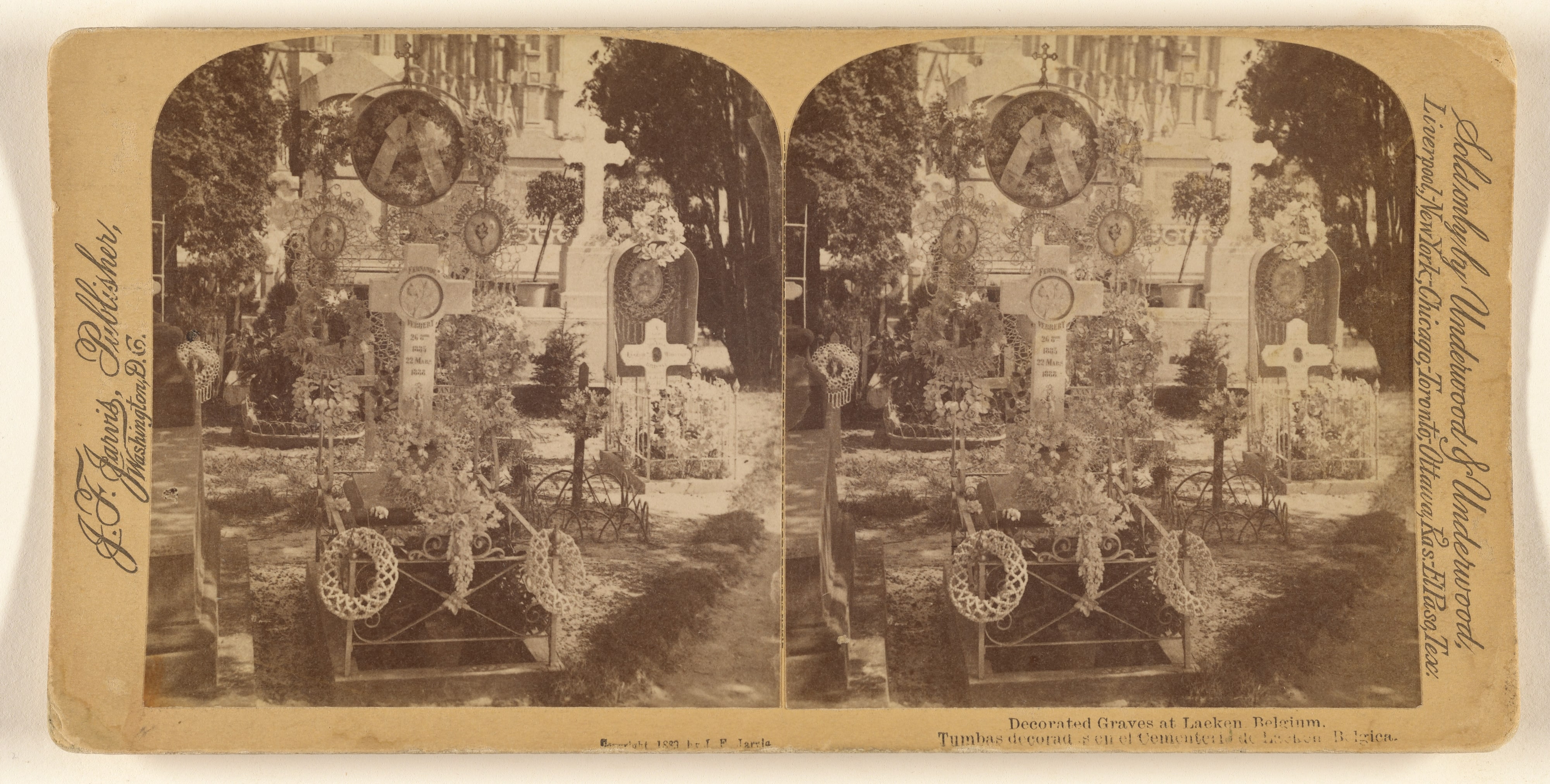 Decorated Graves at Laeken, Belgium.