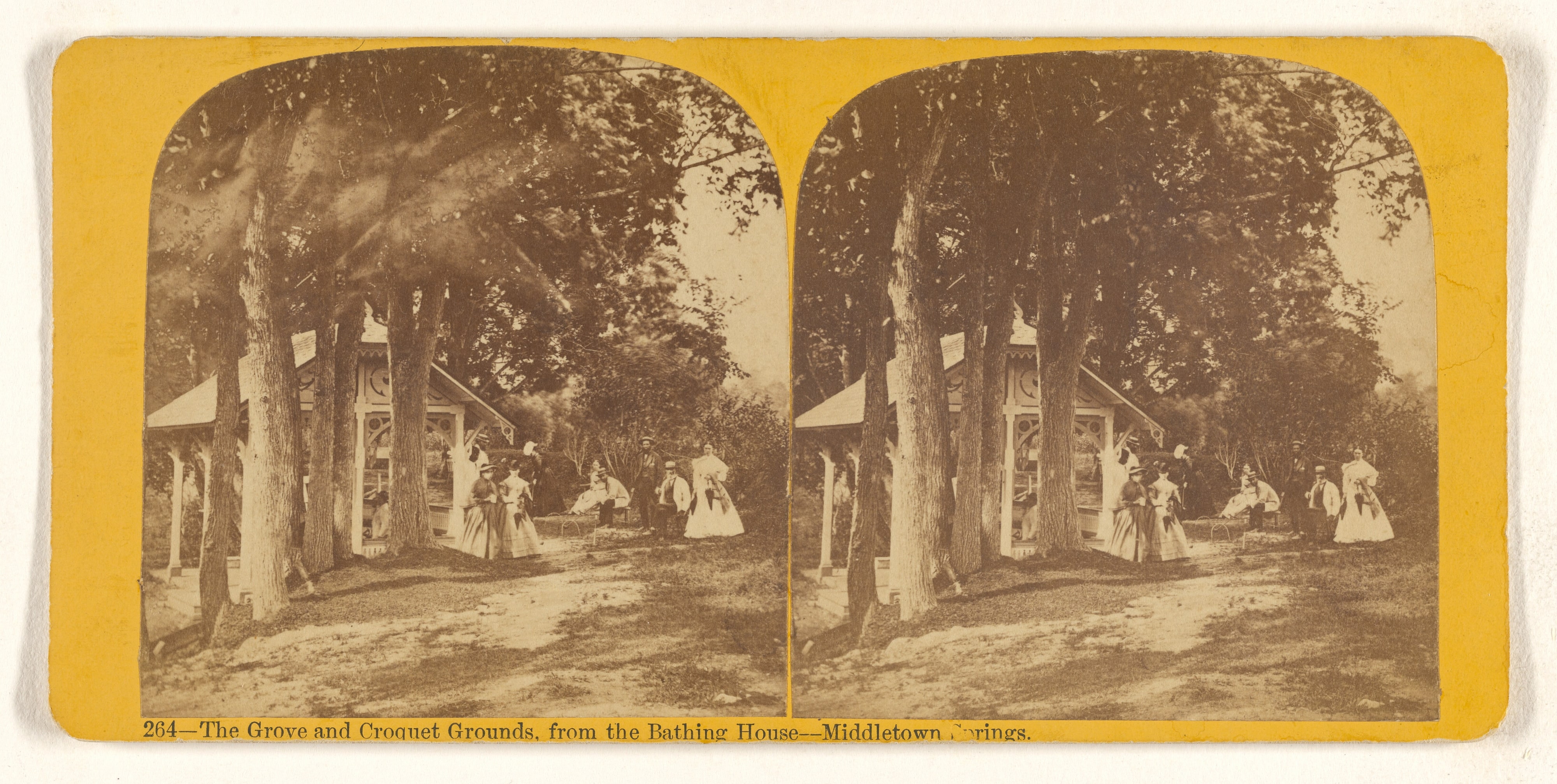 The Grove and Croquet Grounds, from the Bathing House - Middletown Springs [Vermont]