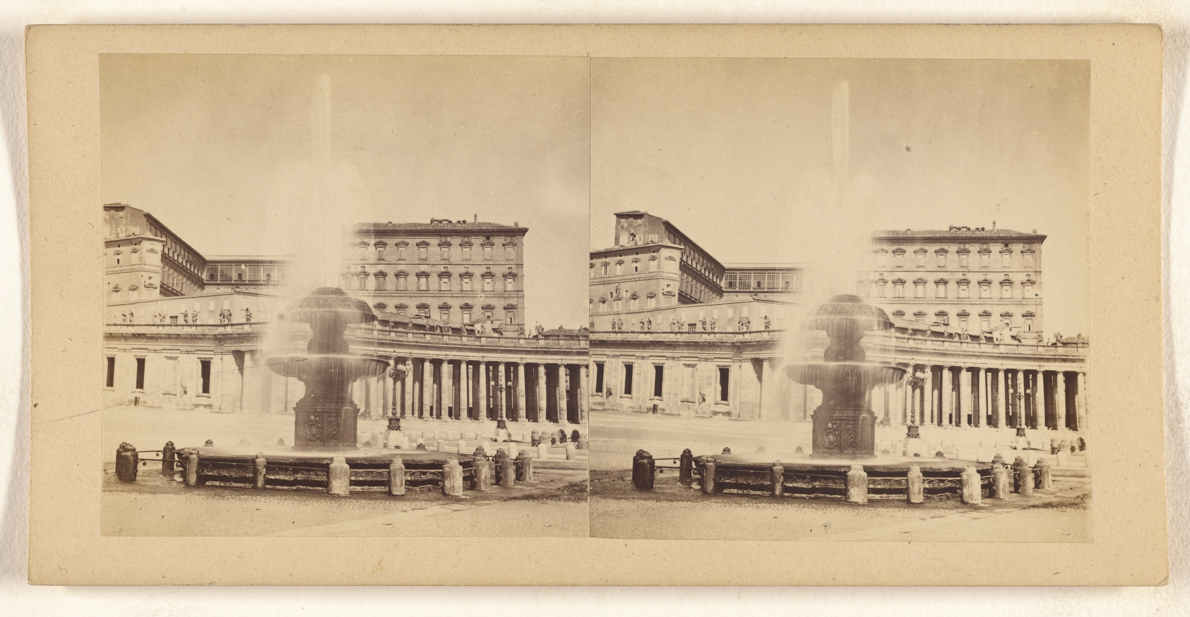 [Fontana sulla Piazza di S. Pietro.]