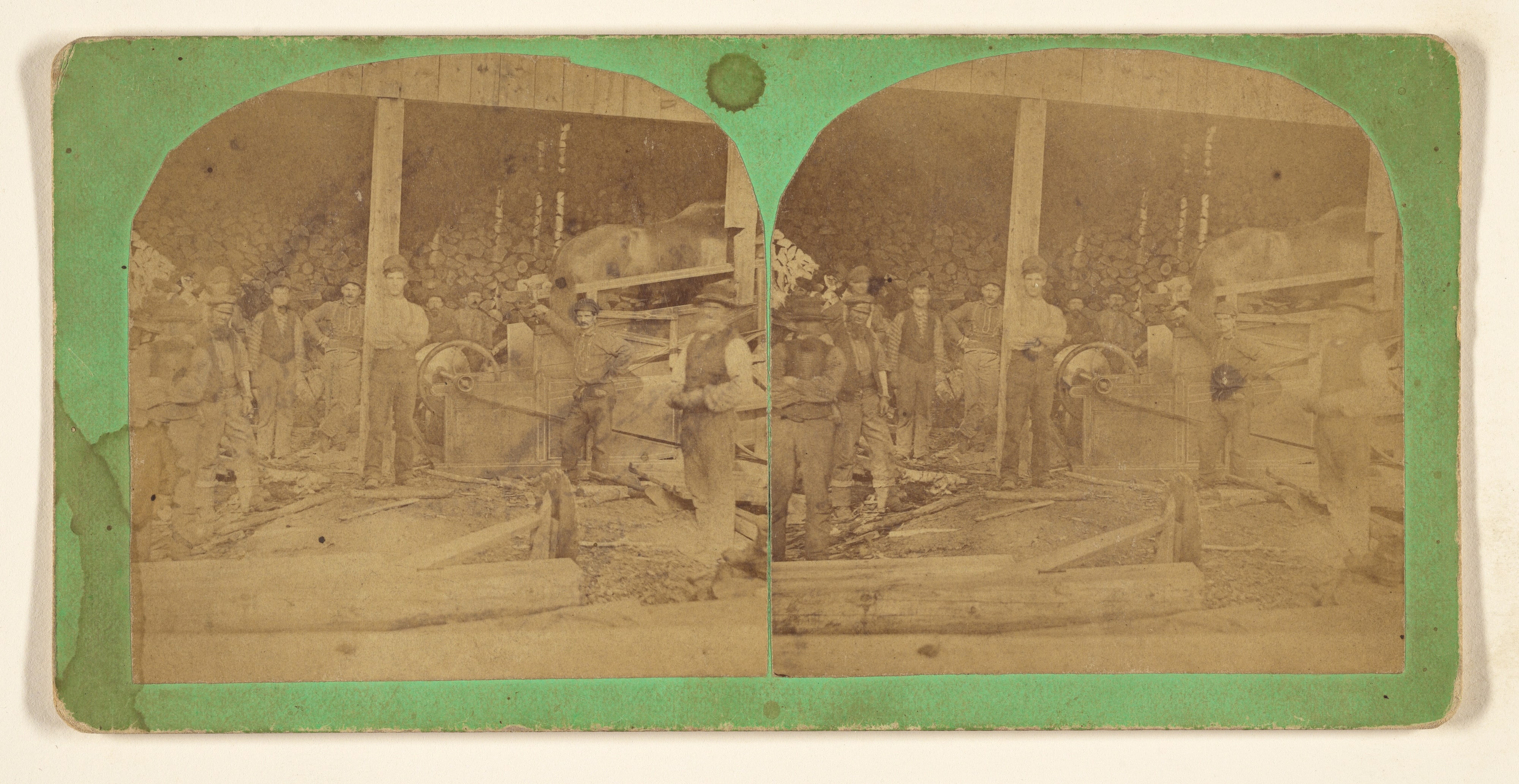 [Horse powered saw to cut railroad ties near White River Junction, Utah, Nov. 10, 1874]