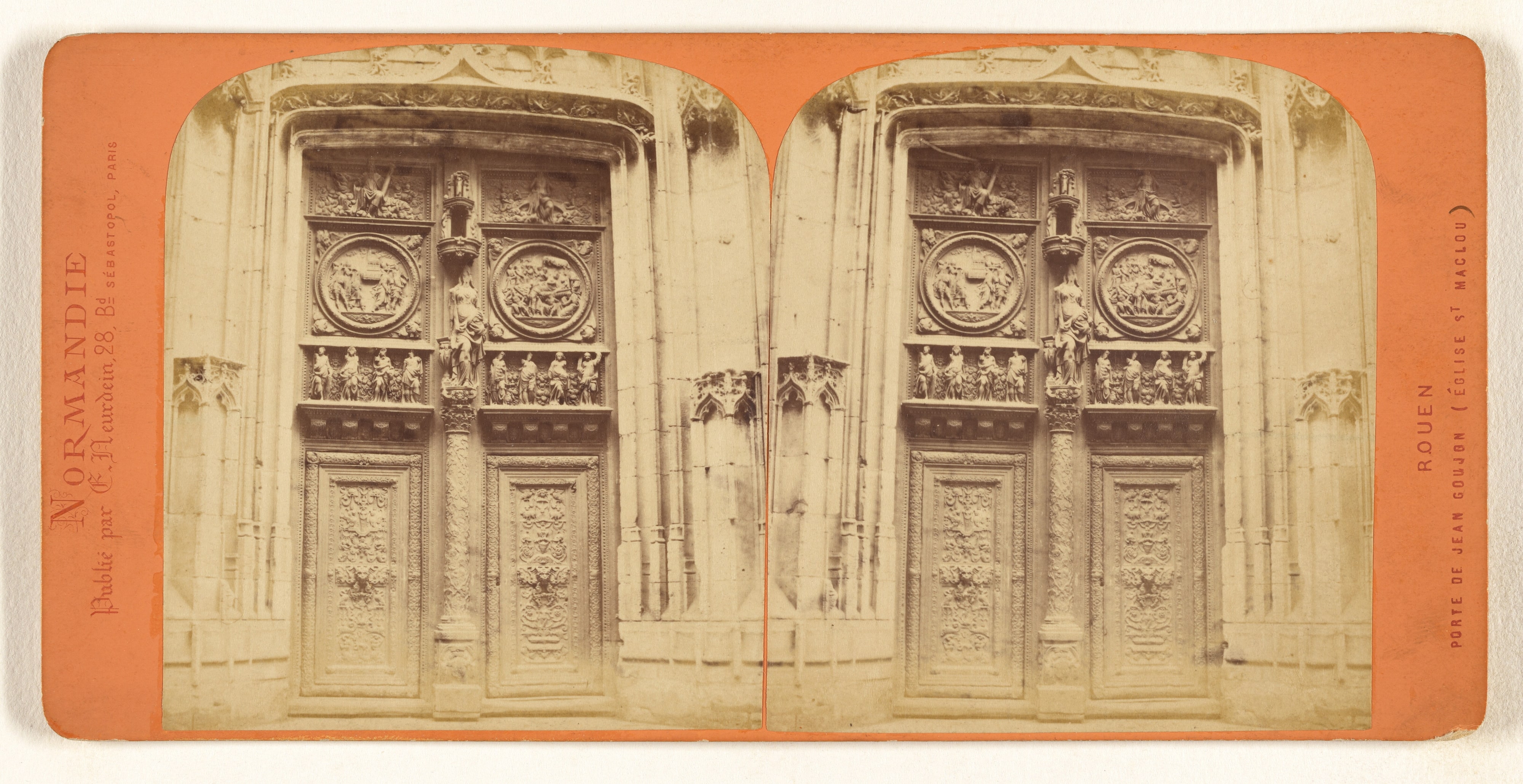 Normandie. Rouen. Porte Jean Goujon (Eglise St Maclou)
