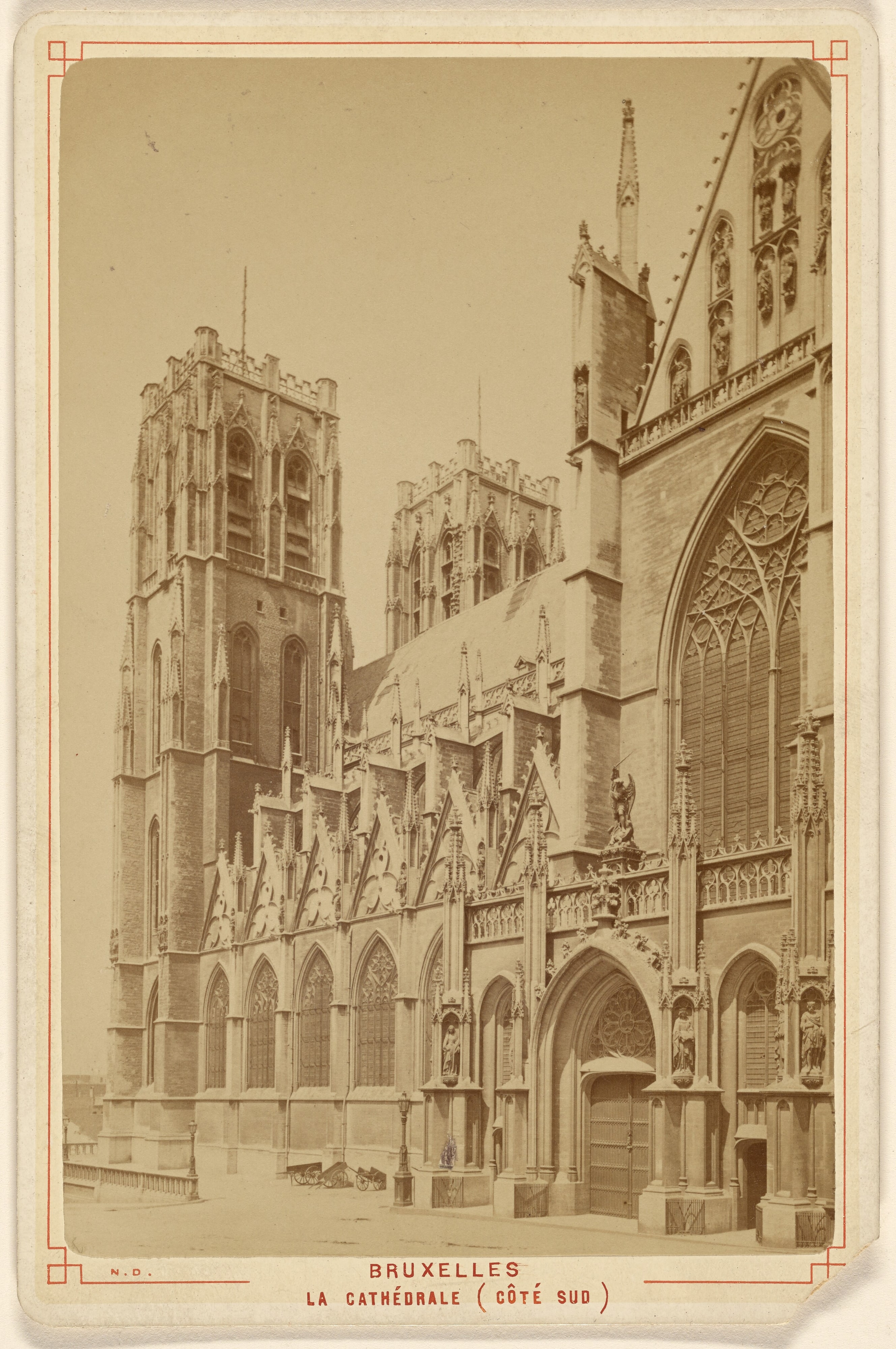 Bruxelles. La Cathedrale (Cote Sud)