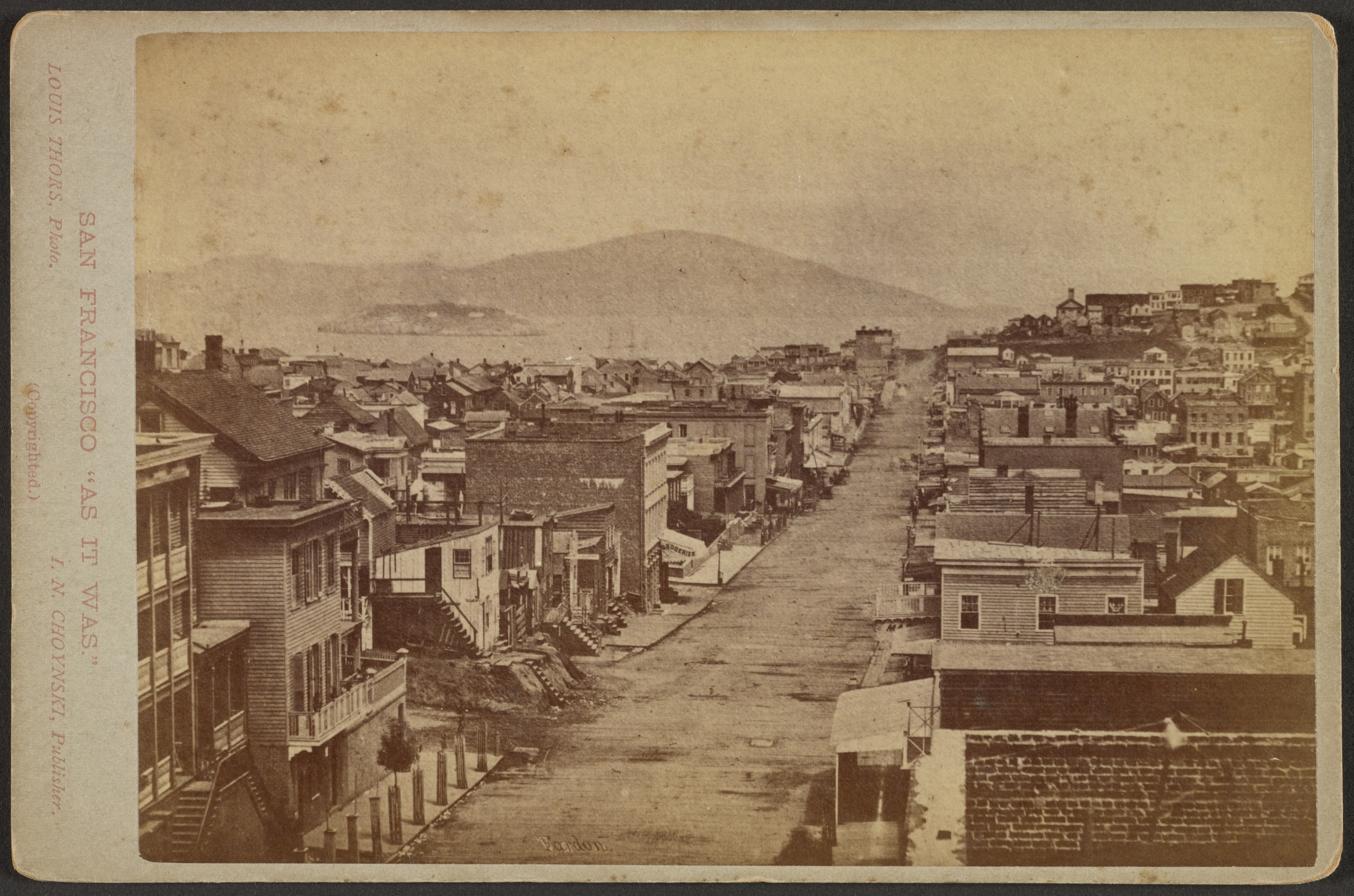 San Francisco "As It Was". View down Stockton St.
