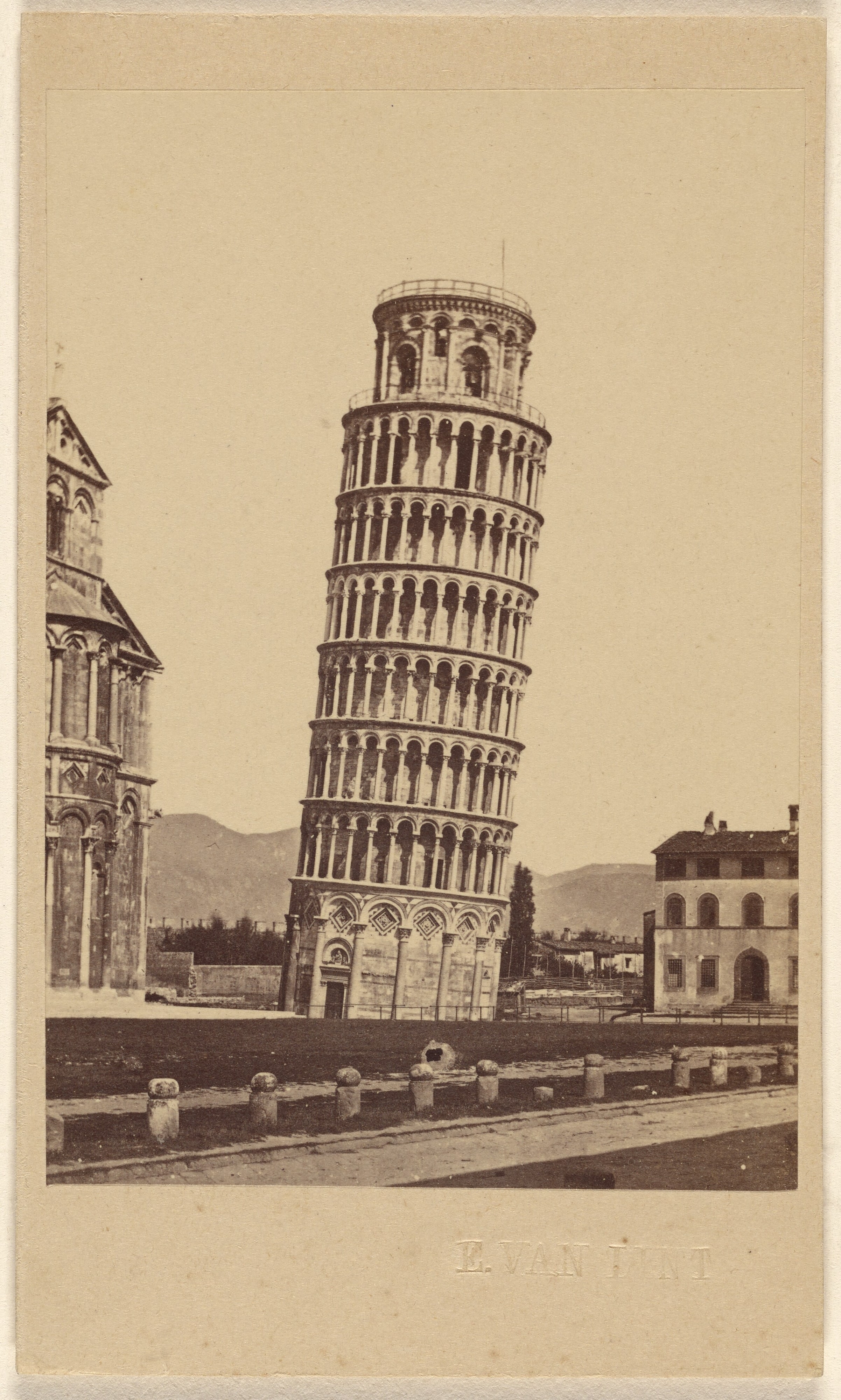 Leaning Tower of Pisa. 22 March 67. An incline of 13 feet from the perpendicular.