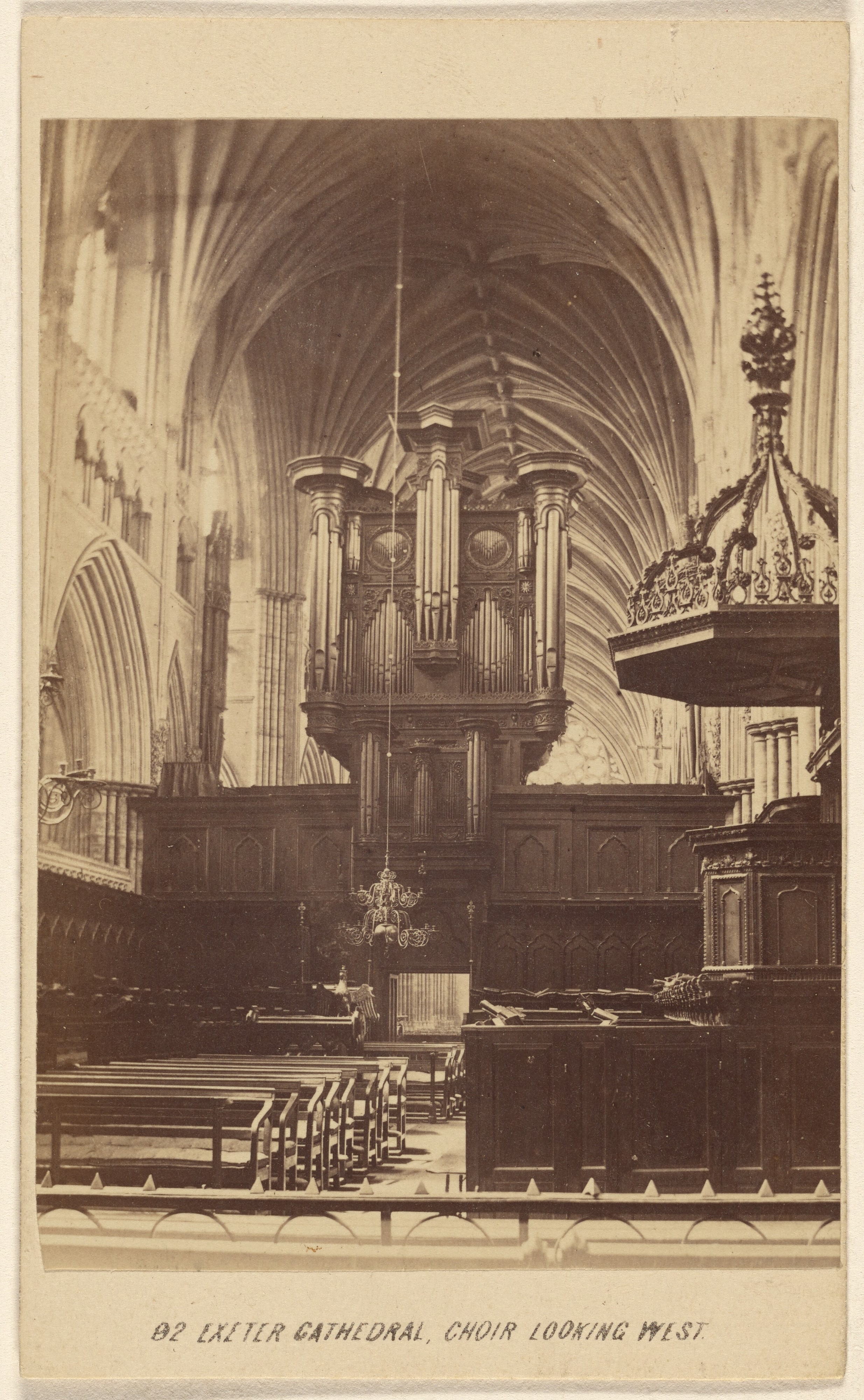 Exeter Cathedral, Choir Looking West.