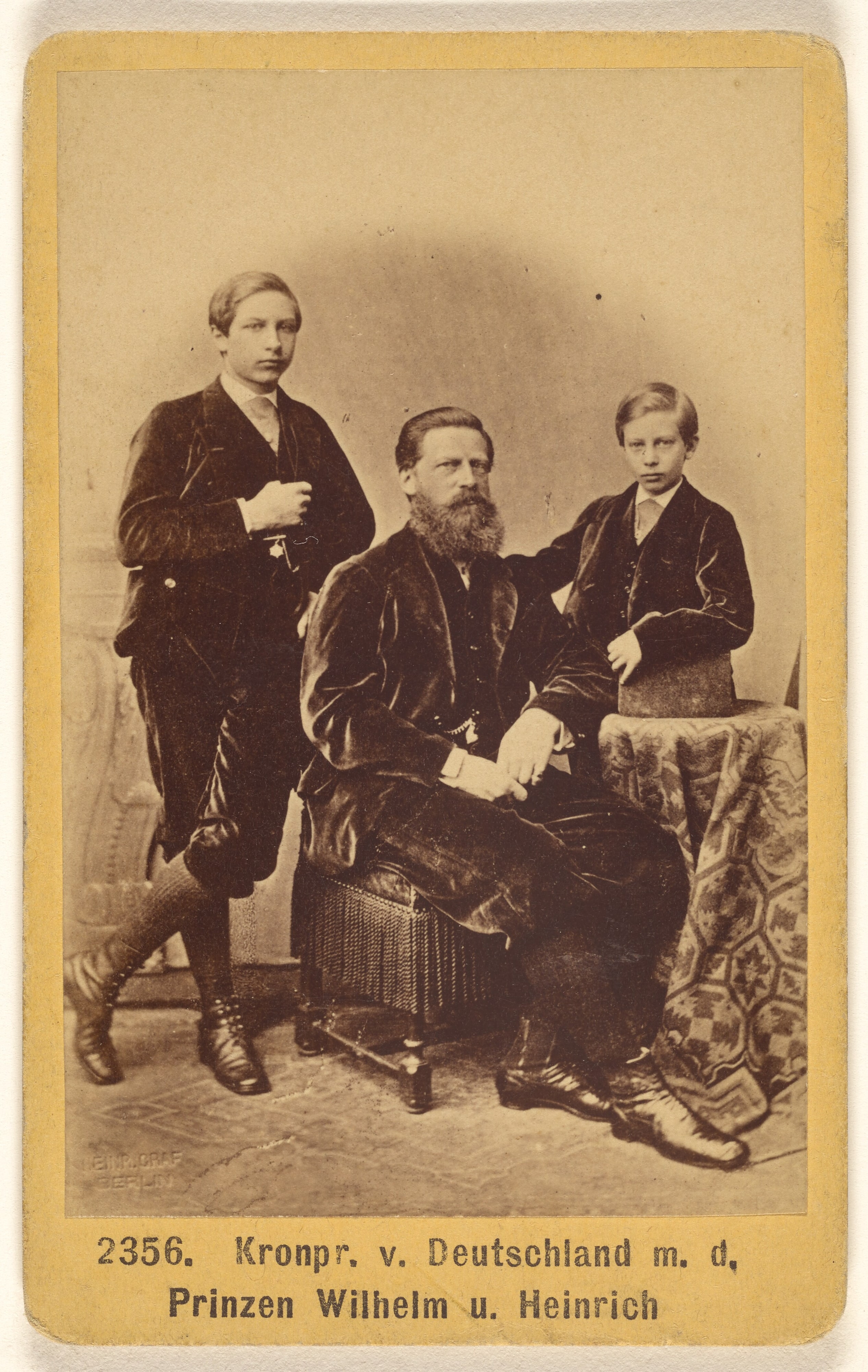 Kronpr. v. Deutschalnd m.d. Prinzen Wilhelm u. Henrich