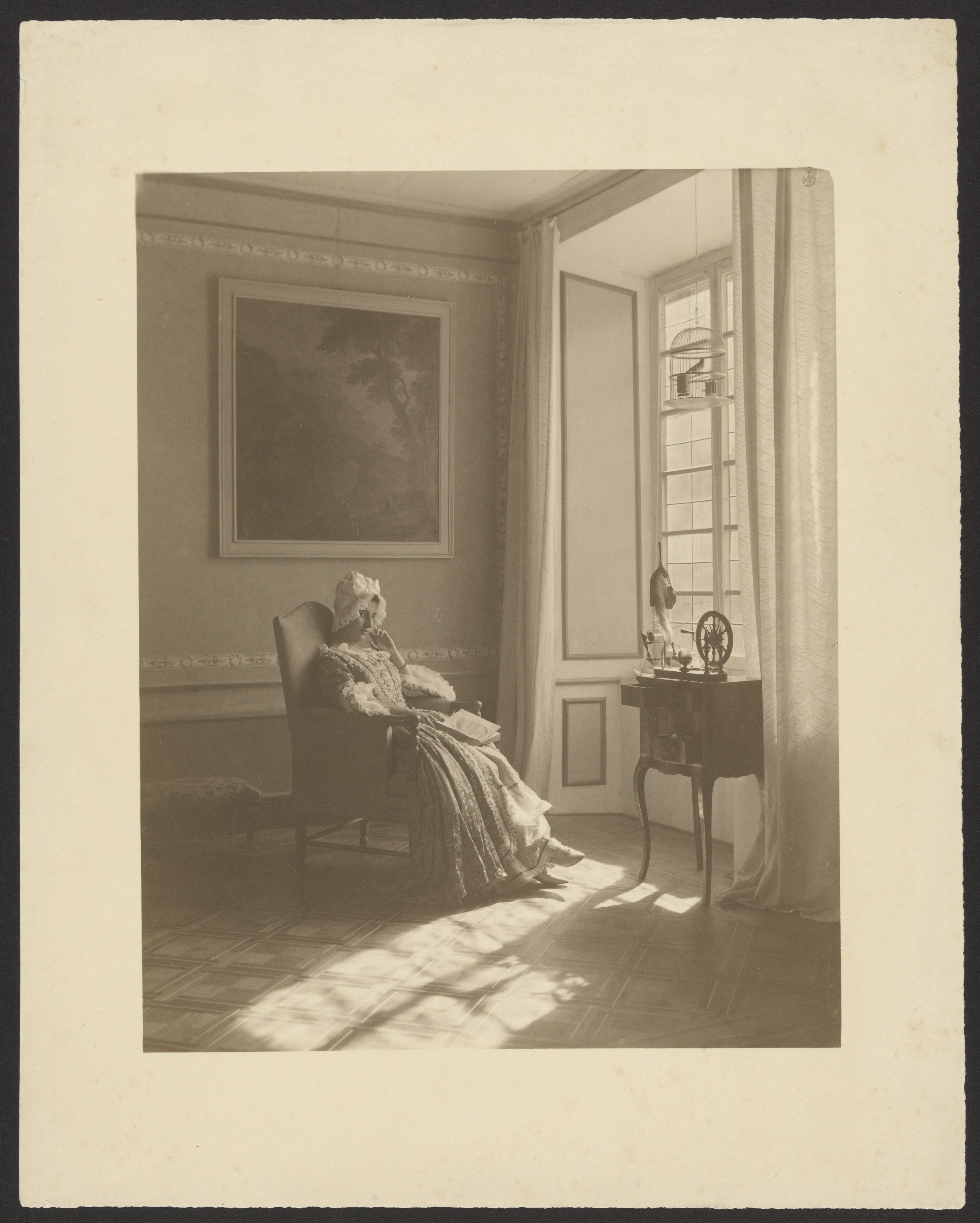 [Interior with Seated Woman in Costume]
