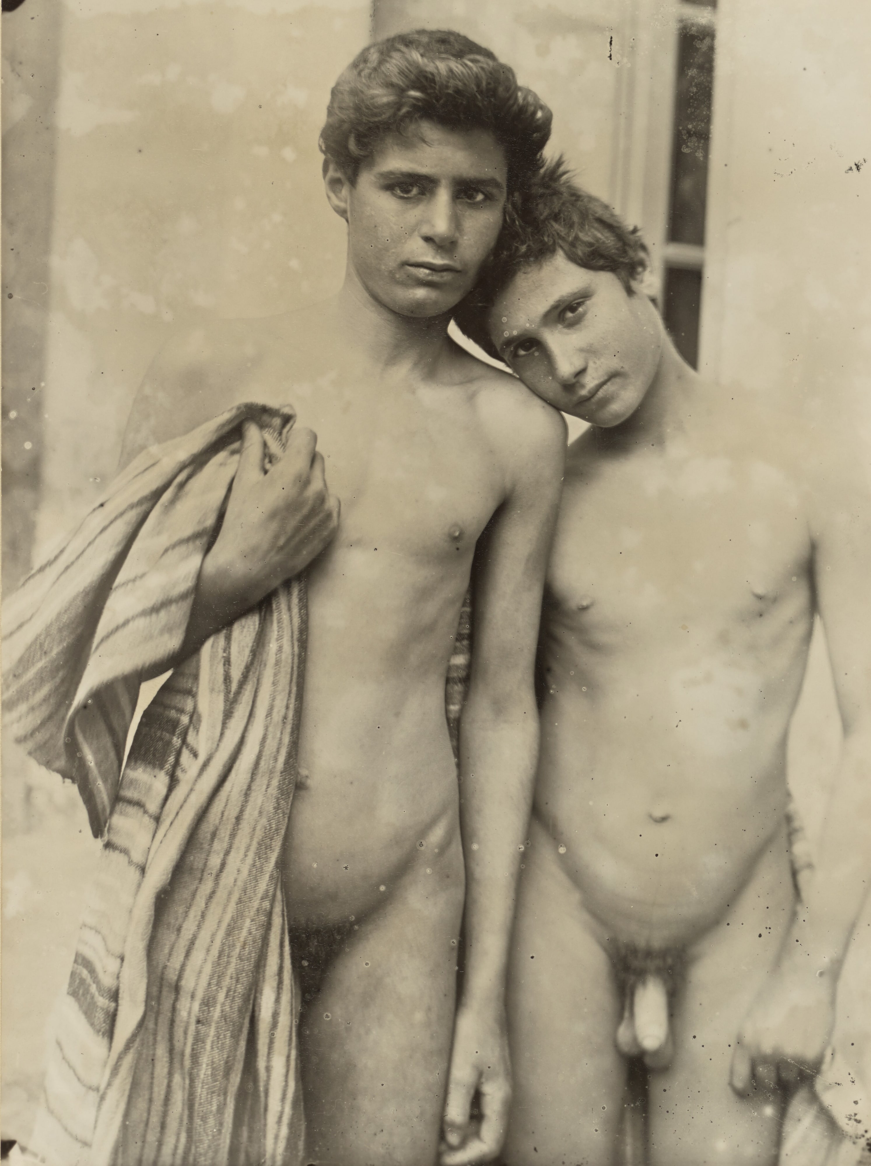 [Two nude youths]