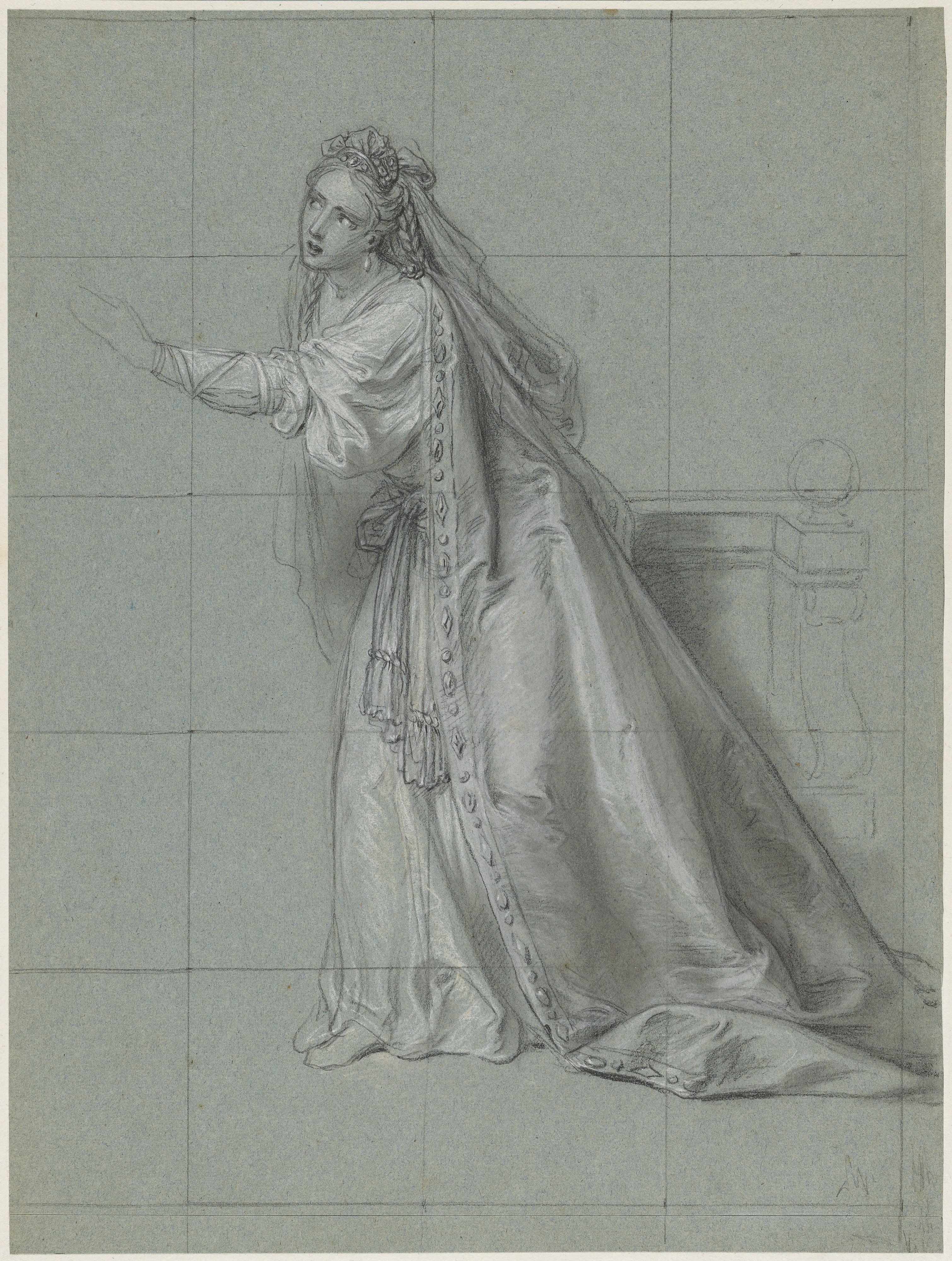 Study of a Woman (Rodugune) Turned toward the Left